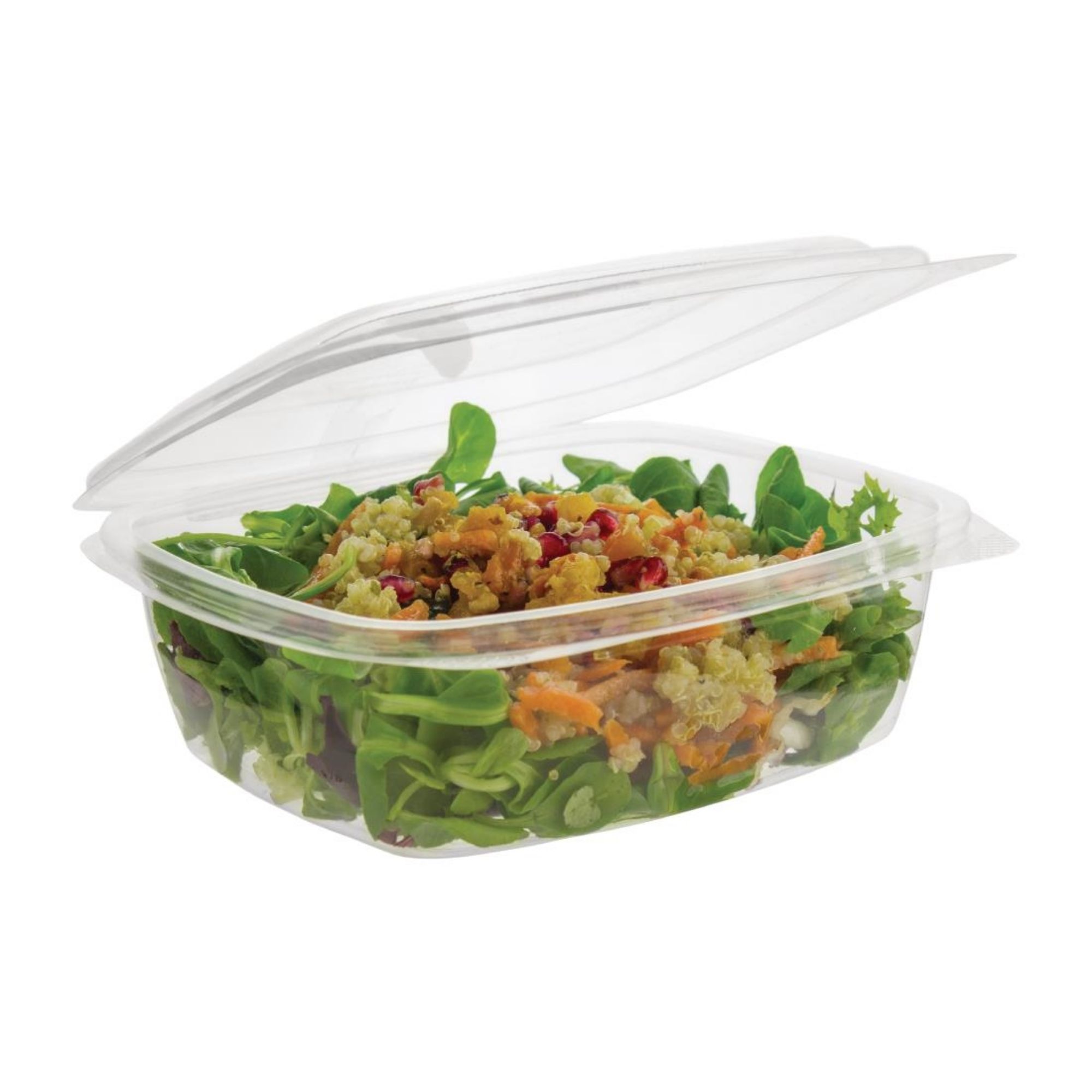 Picture of Vegware Compostable PLA Hinged-Lid Deli Containers 680ml / 24oz (200 Pack)