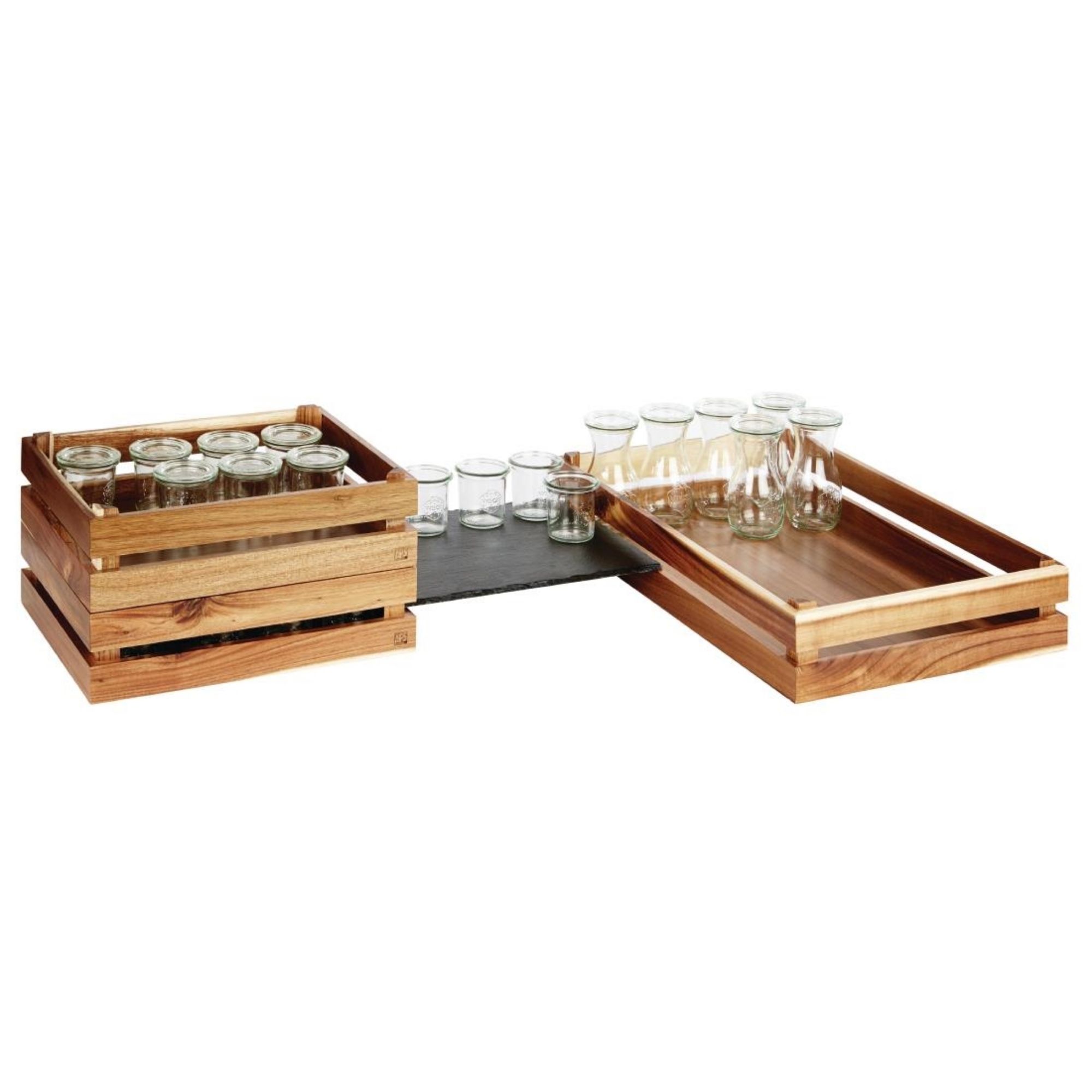 Picture of APS Superbox Buffet Crate Acacia GN1/1