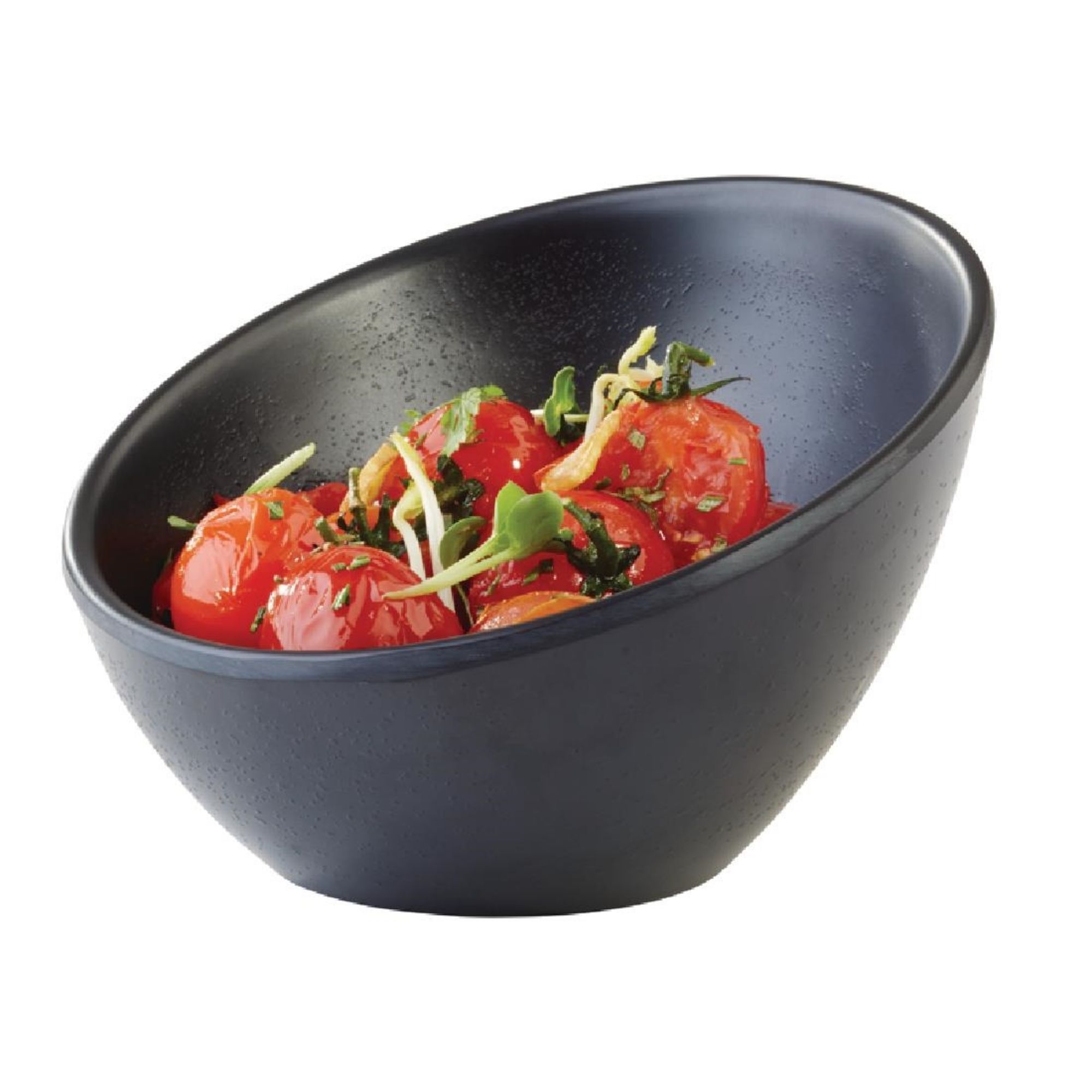 Picture of APS Zen Melamine Round Sloped Dipping Pot Black 80ml