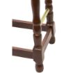 Picture of Classic Dark Wood High Bar Stool with Black Diamond Seat (2 Pack)