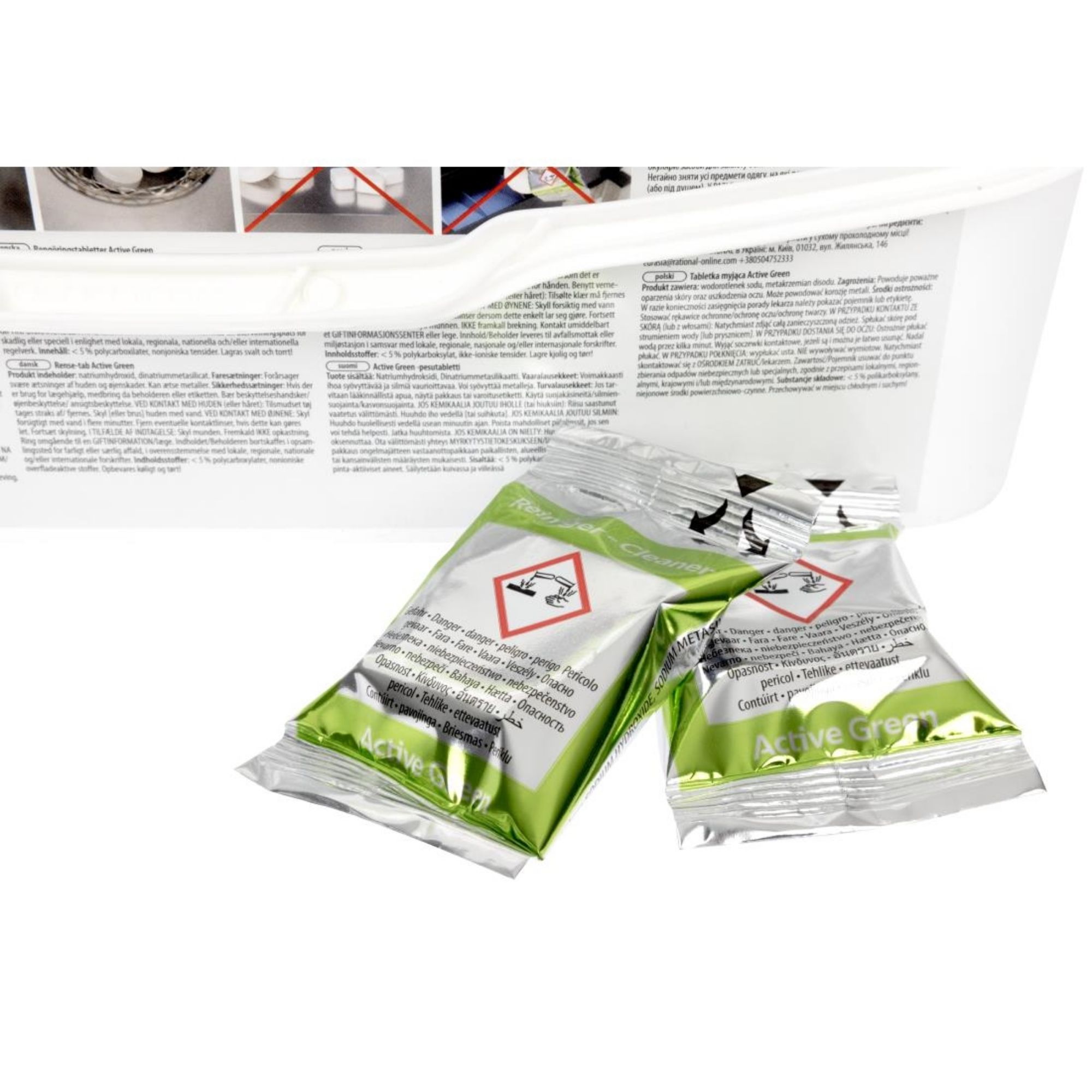 Picture of Rational Oven Cleaning Detergent Tabs Active Green (150 Pack)