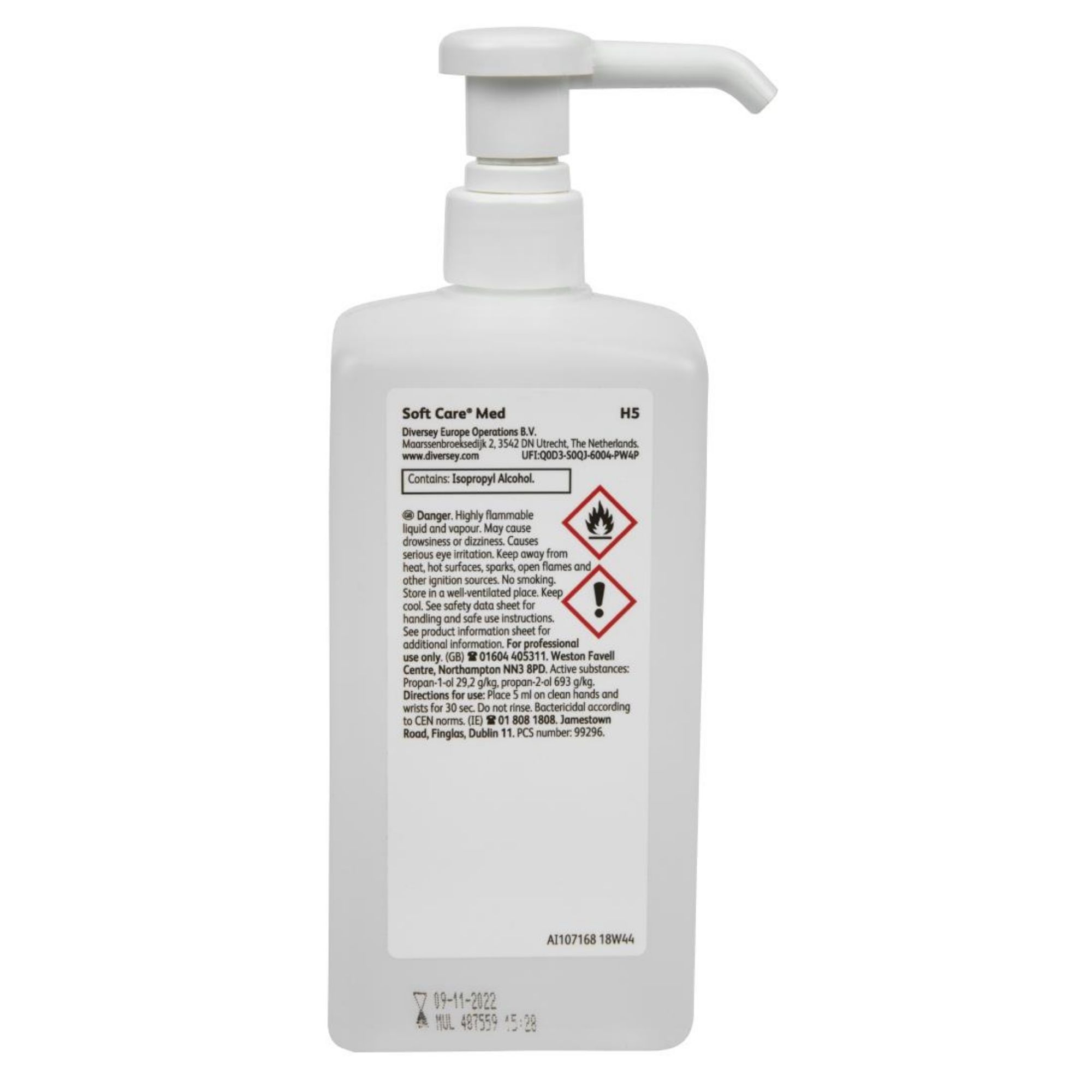 Picture of Diversey SoftCare H5 Alcohol Hand Sanitising Gel 500ml (Single Pack)