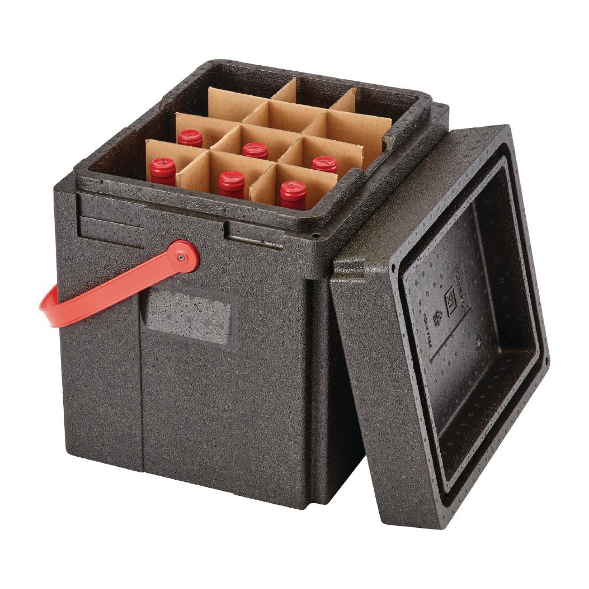 Picture of Cambro Cam GoBox Tall Beverage Box Insulated Drinks Carrier With Strap 35Ltr
