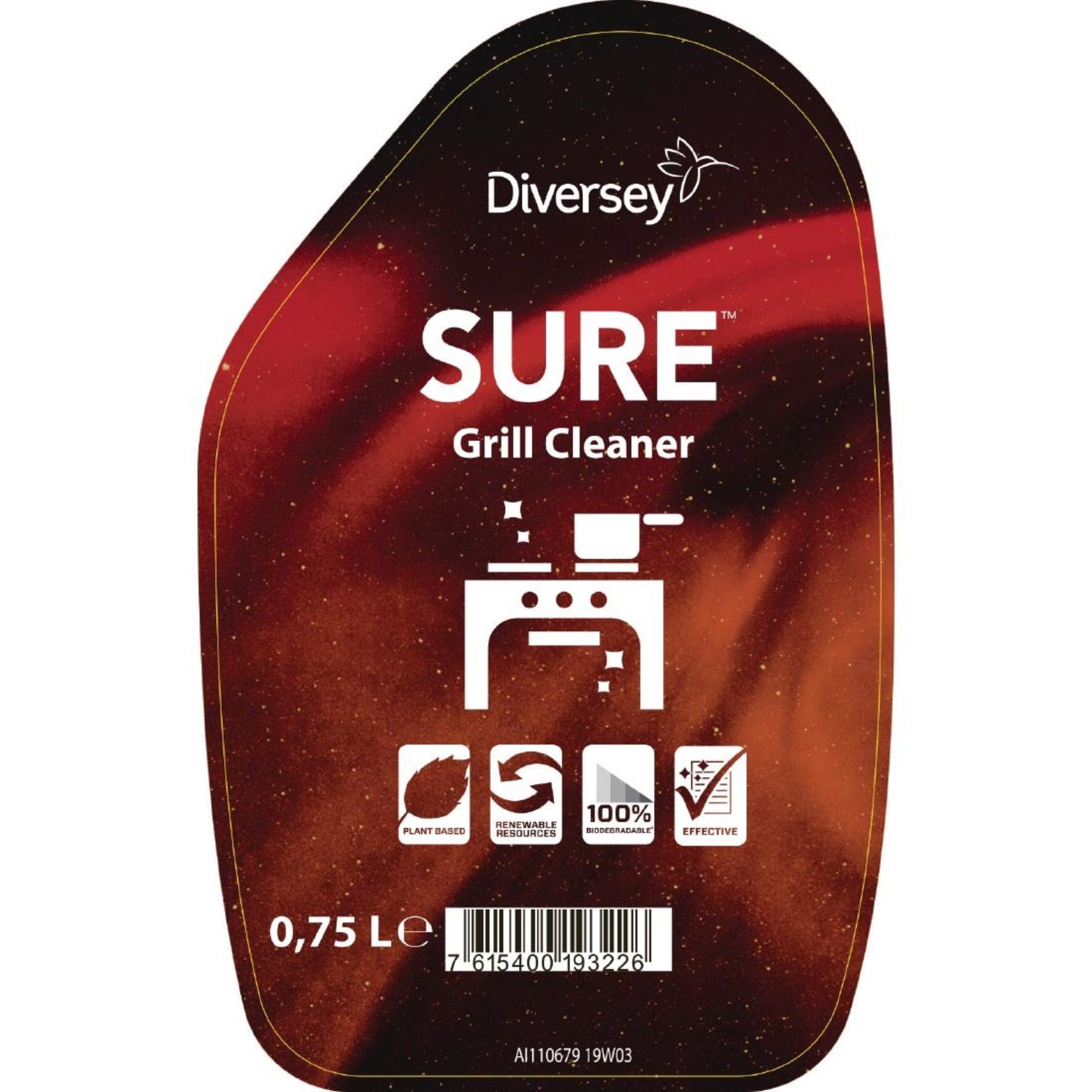 Picture of SURE Cleaner and Degreaser / Grill Cleaner Refill Bottles 750ml (6 Pack)