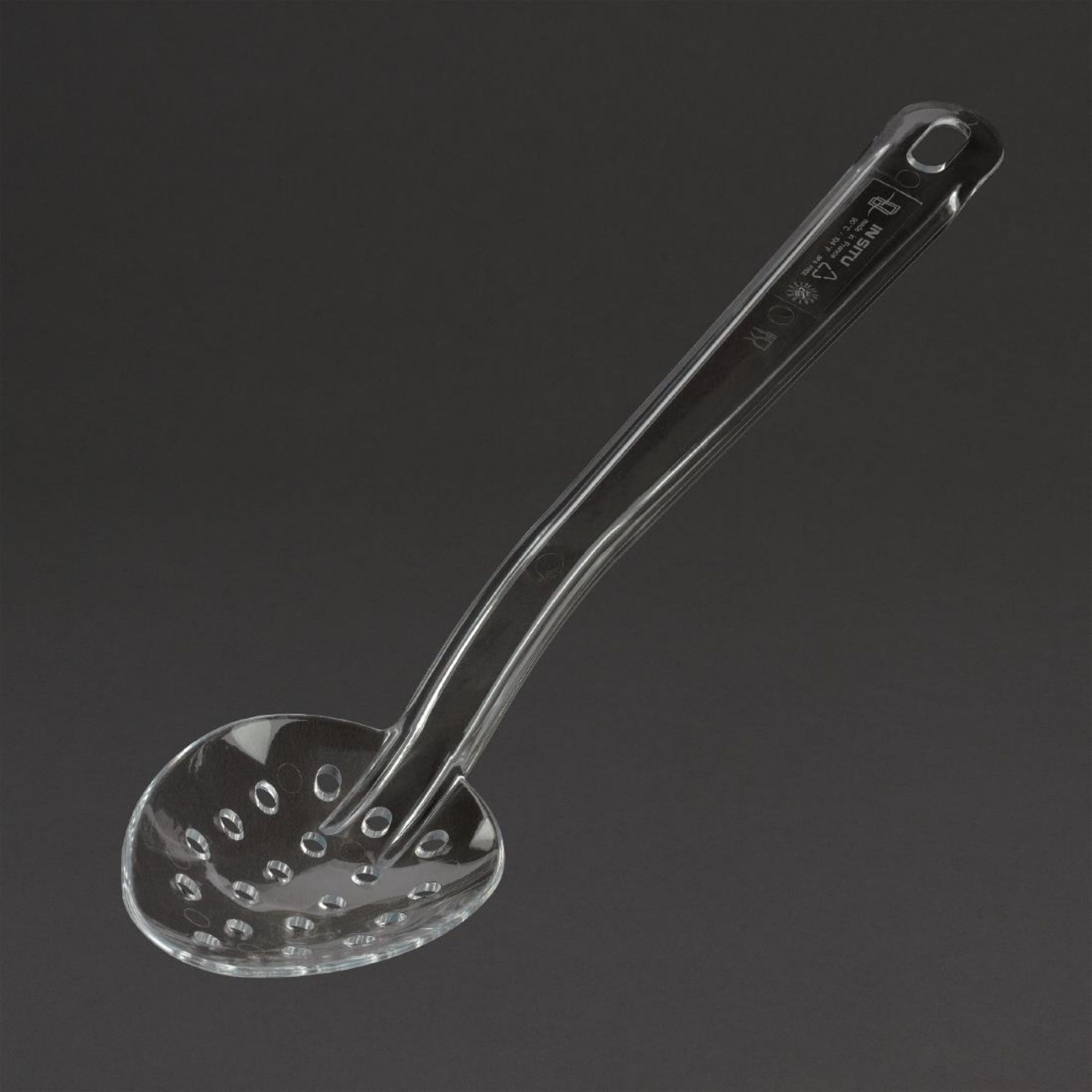 Picture of Matfer Bourgeat Exoglass Perforated Serving Spoon Clear 13"