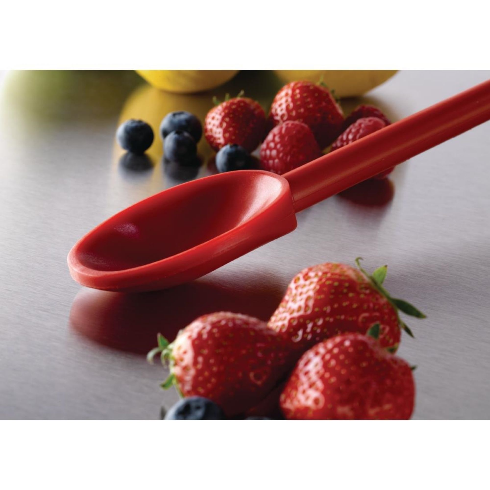 Picture of Matfer Bourgeat Exoglass Spoon Red 12"