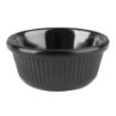 Picture of Olympia Kristallon Melamine Fluted Ramekins Black 57mm (12 Pack)