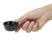 Picture of Olympia Kristallon Melamine Fluted Ramekins Black 57mm (12 Pack)