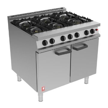 Picture of Falcon 6 Burner Dominator Plus Oven Range G3101 Propane Gas with Feet