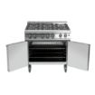 Picture of Falcon 6 Burner Dominator Plus Oven Range G3101 Natural Gas with Castors