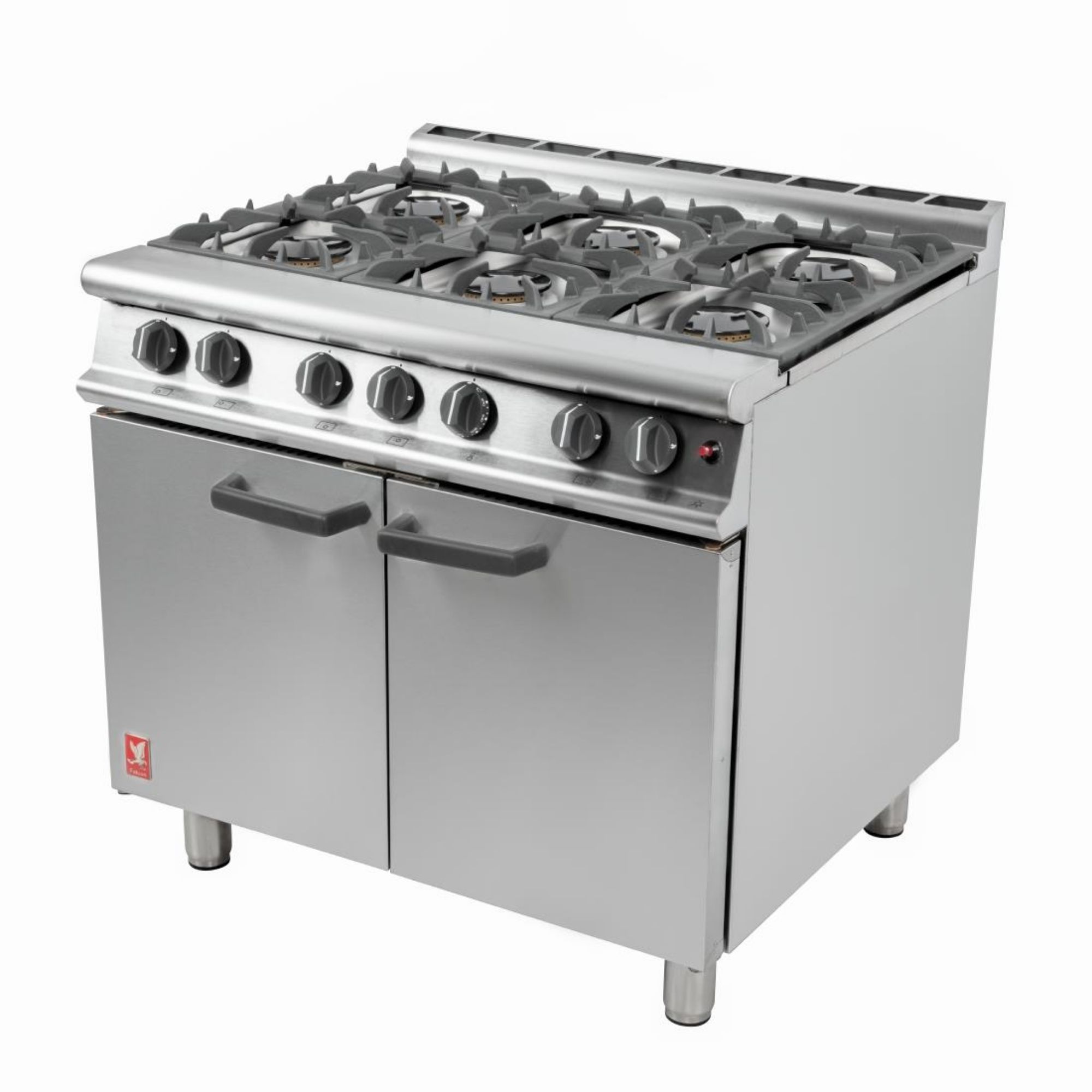 Picture of Falcon 6 Burner Dominator Plus Oven Range G3101 Natural Gas with Feet