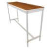 Picture of Gopak Enviro Indoor Teak Effect Rectangle Poseur Table 1200mm