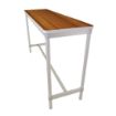 Picture of Gopak Enviro Indoor Teak Effect Rectangle Poseur Table 1200mm