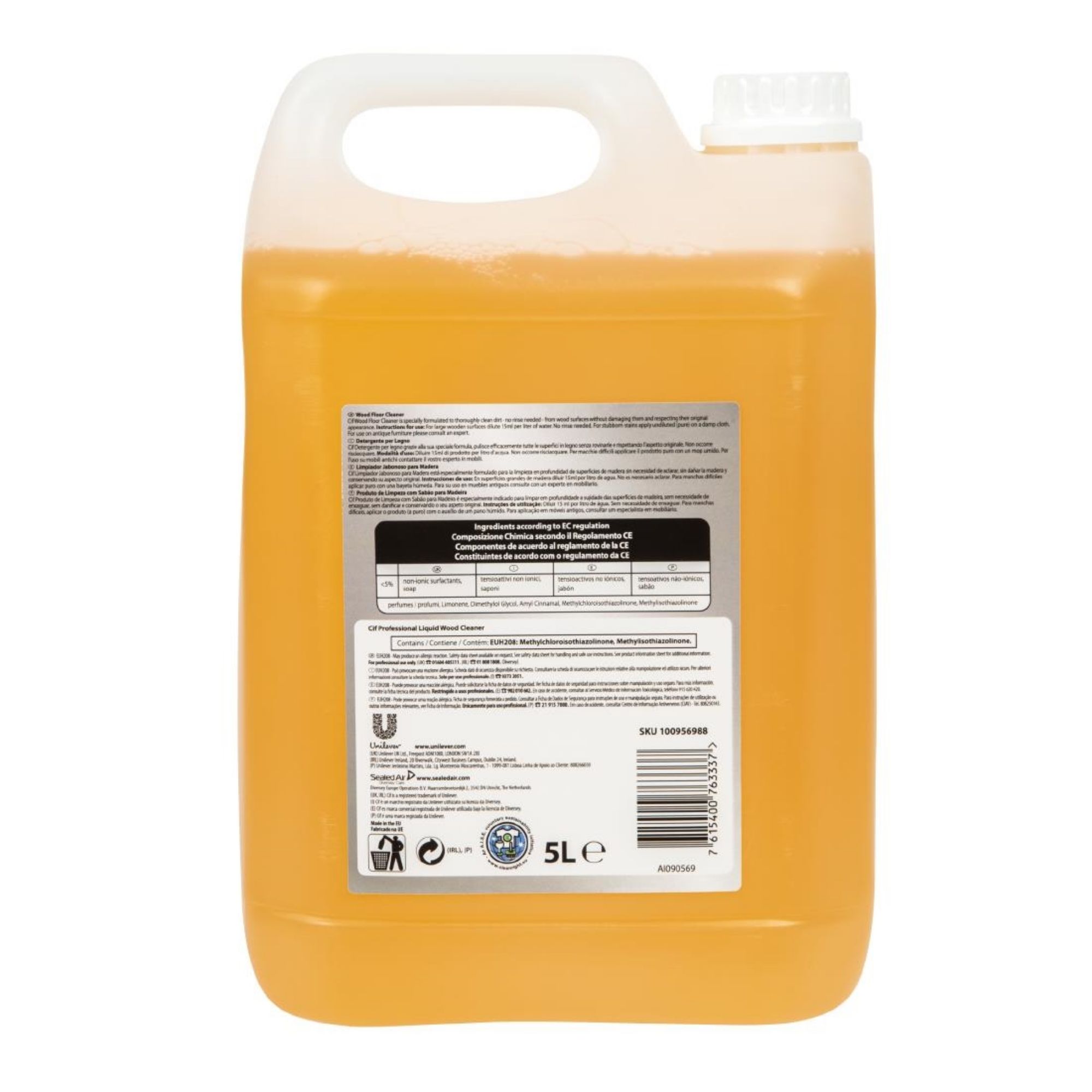 Picture of Cif Pro Formula Wood Floor Cleaner Concentrate 5Ltr