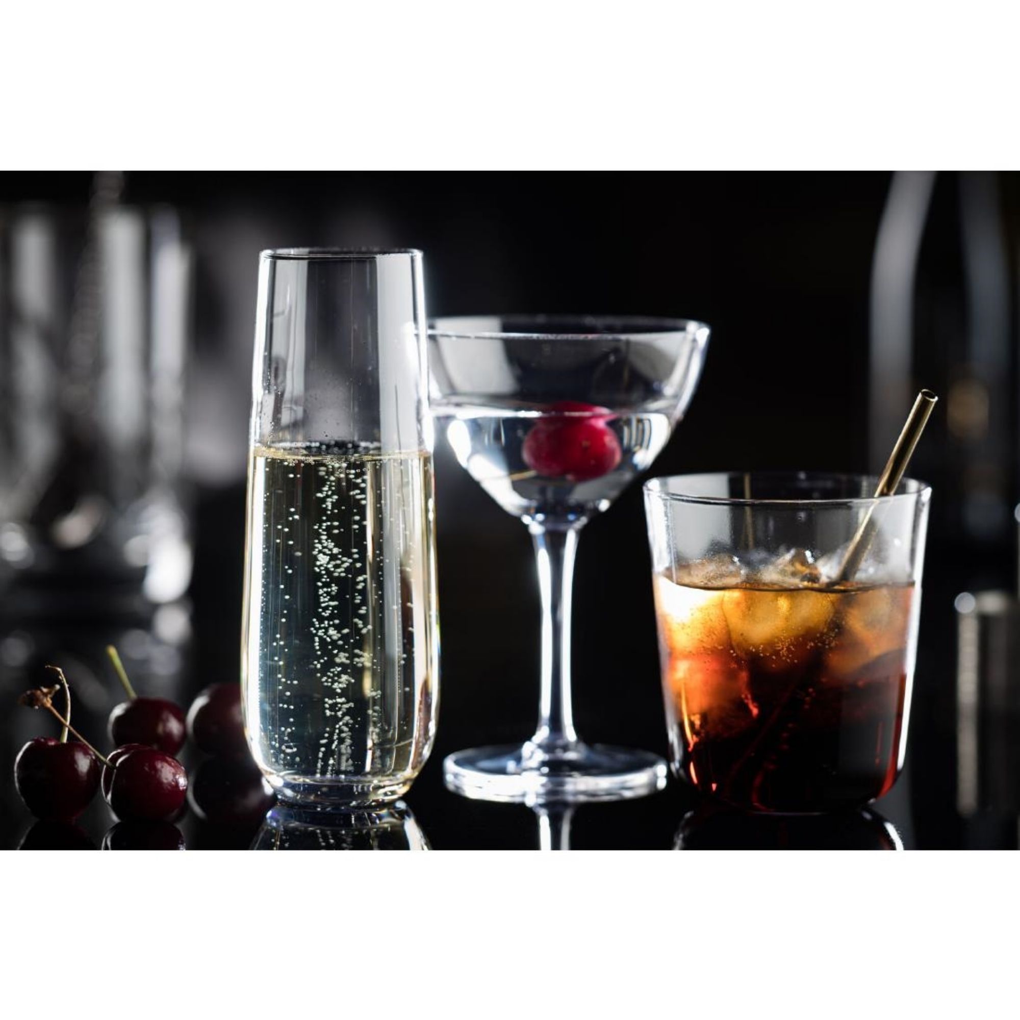 Picture of Utopia Raffles Champagne Glasses 300ml (6 Pack)