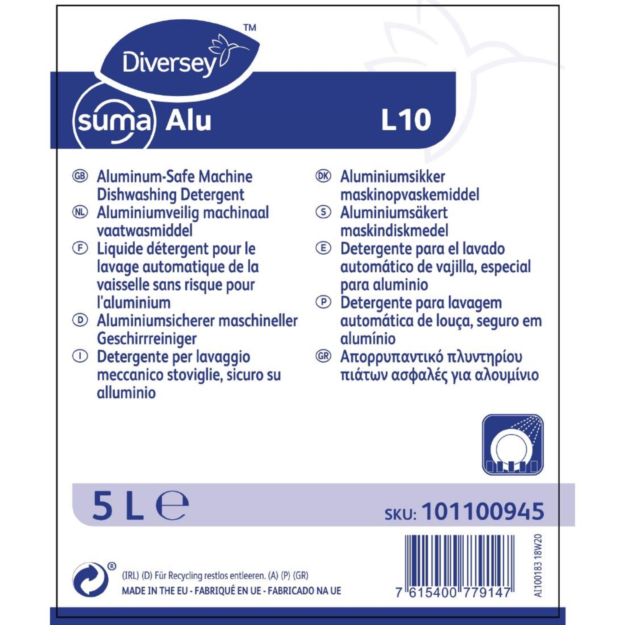 Picture of Suma Alu L10 Dishwasher Detergent Concentrate 5Ltr
