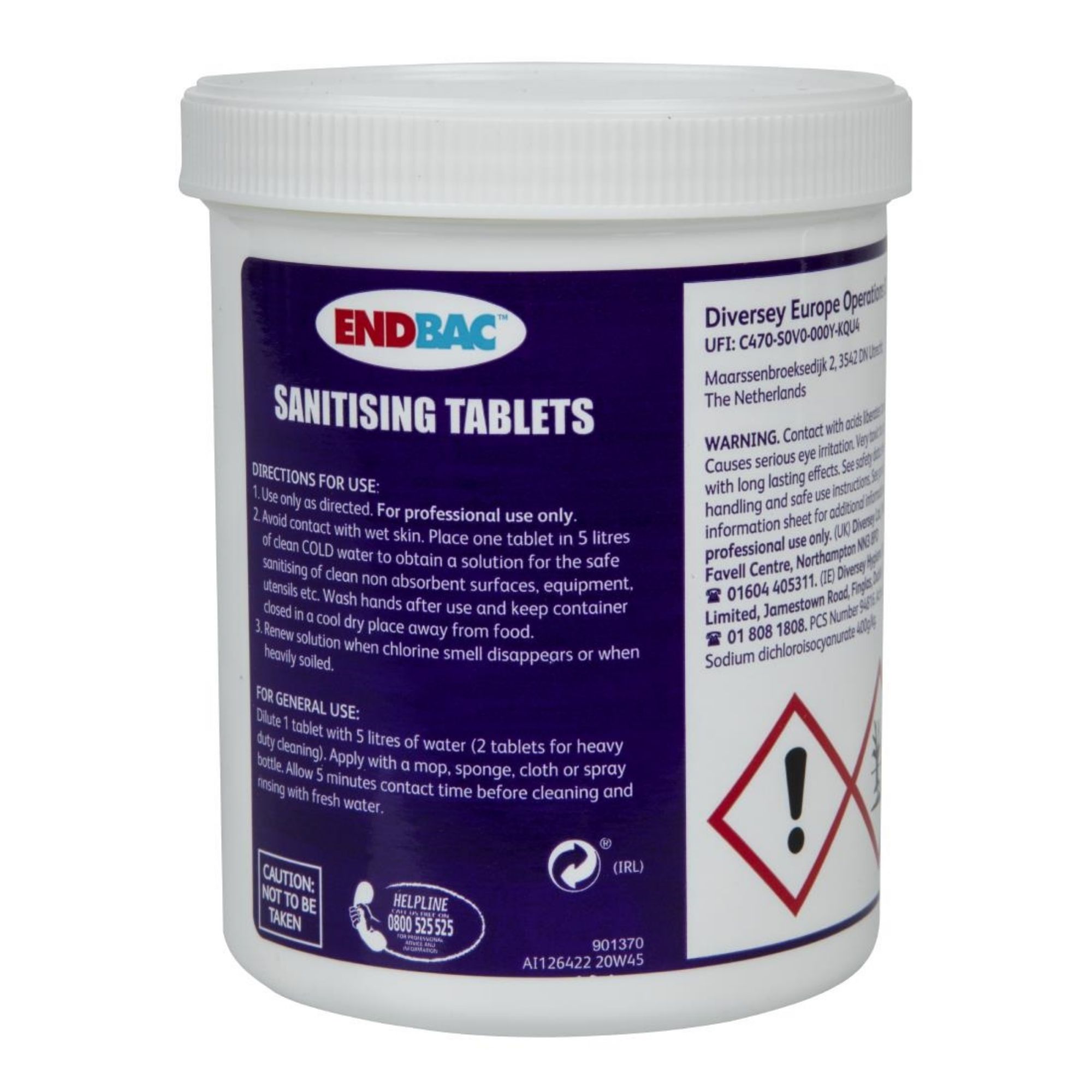 Picture of Endbac Sanitising Tablets (230 Pack)