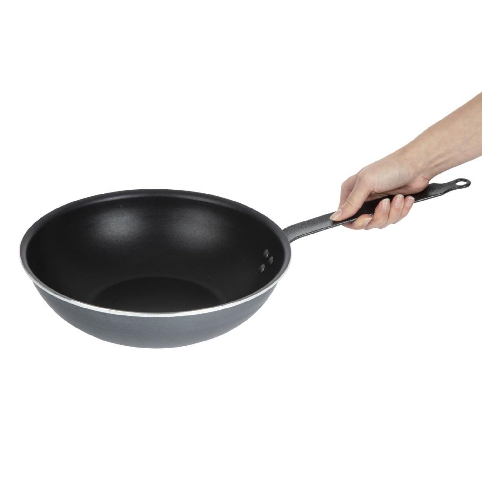 Picture of Matfer Bourgeat Classe Chef Aluminium Non-Stick Wok Flared SautÃ© Pan 11cm