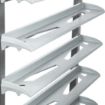 Picture of Matfer Bourgeat 12 Tray Cafeteria Trolley Grey