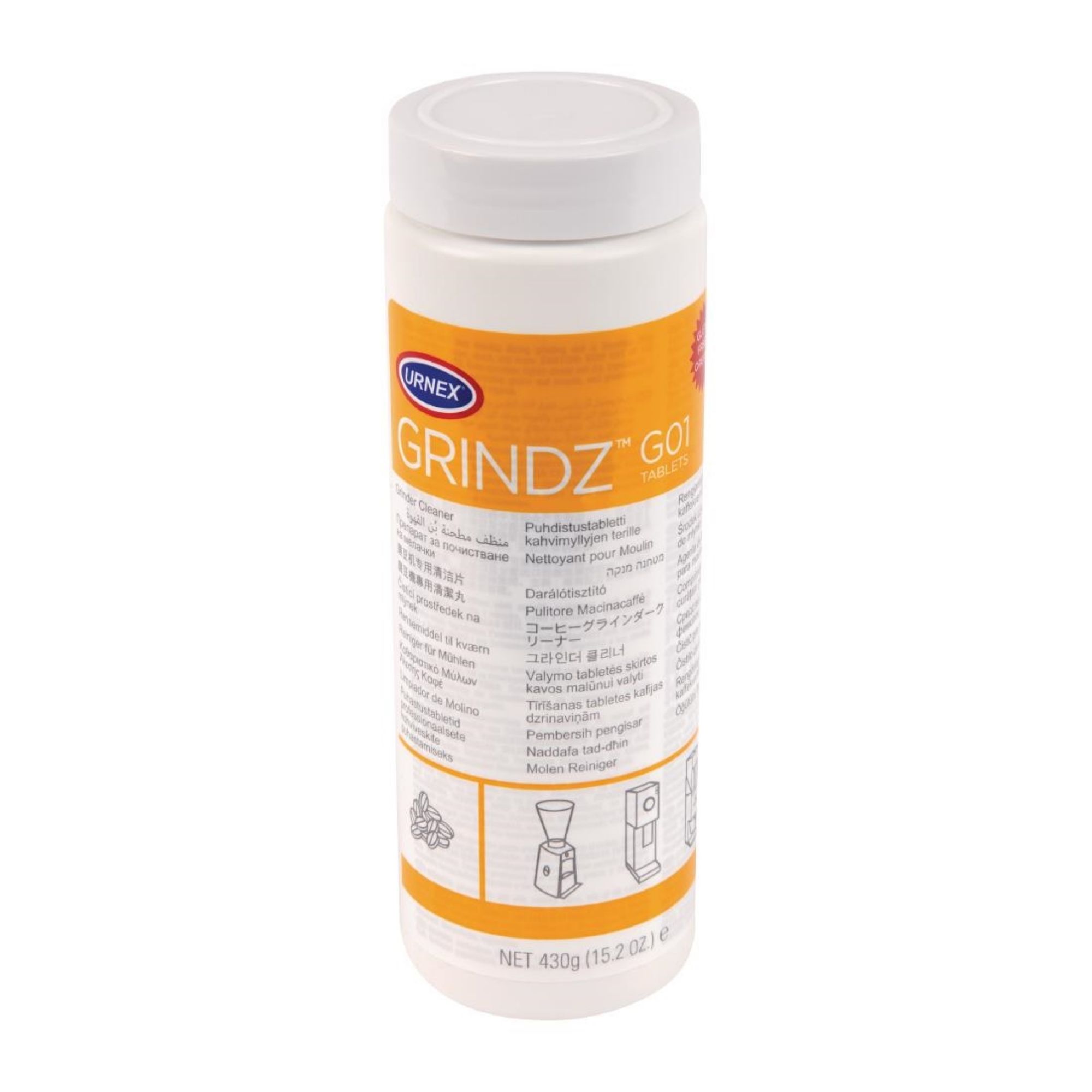Picture of Urnex Grindz Coffee Grinder Cleaner Tablets 430g