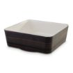 Picture of APS+ Melamine Square Bowl Oak and Cream 1.5Ltr