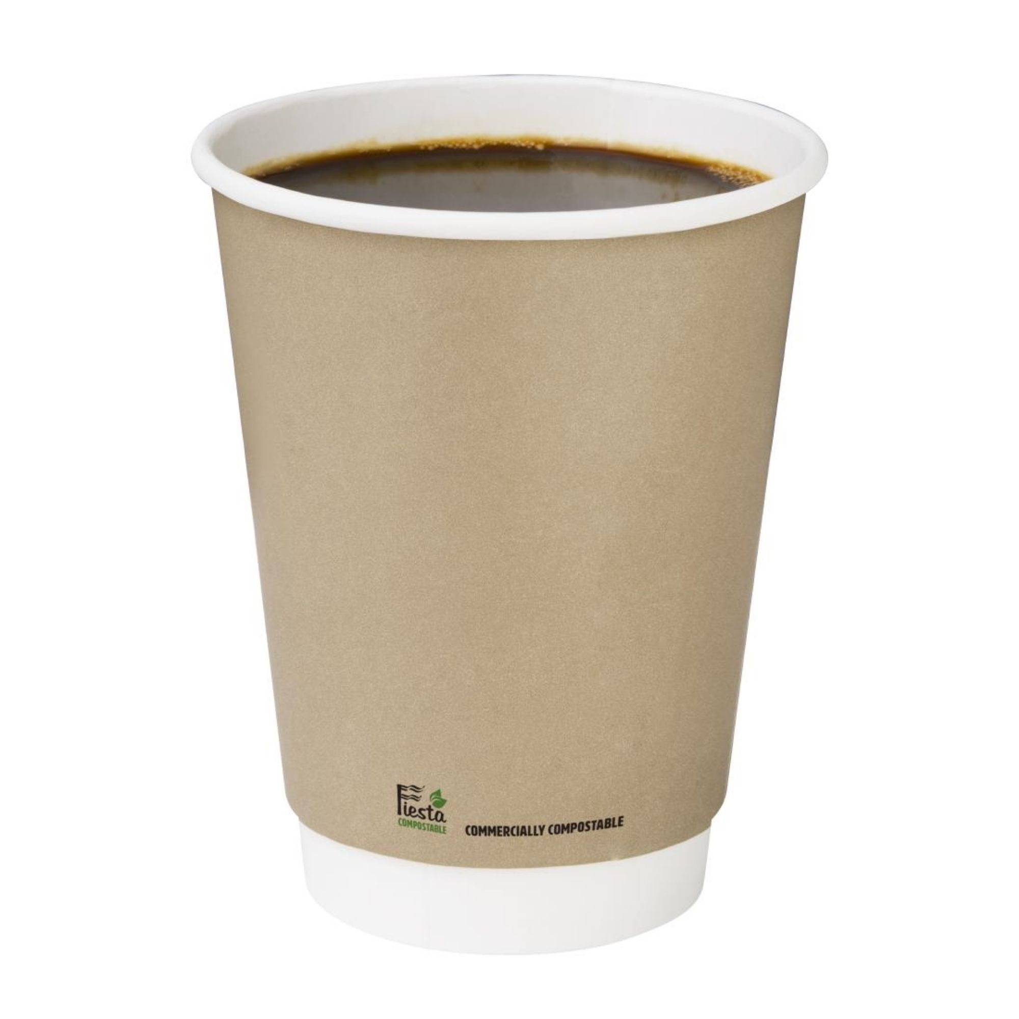 Picture of Fiesta Compostable Coffee Cups Double Wall 340ml (25 Pack)