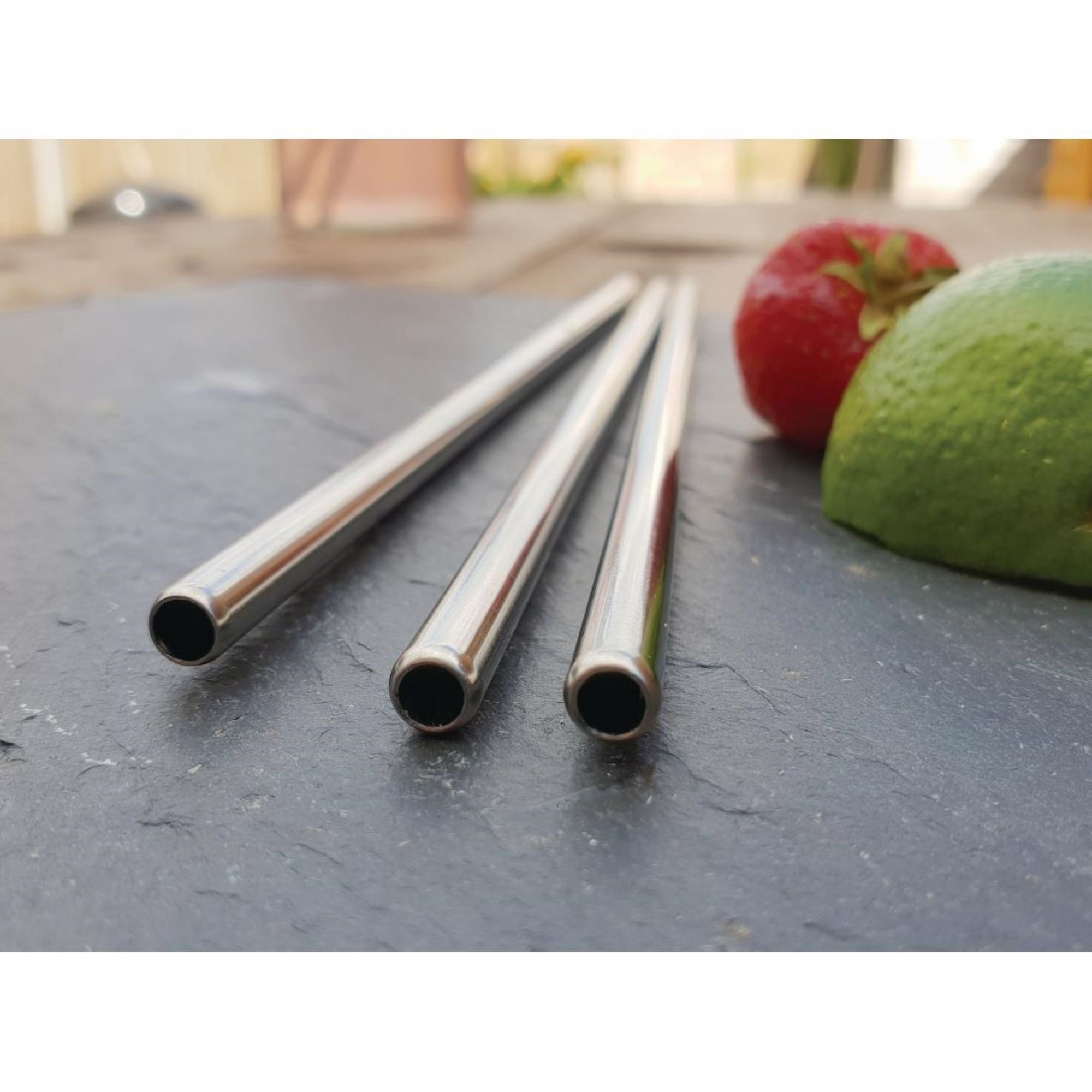 Picture of Beaumont Stainless Steel Metal Straws 8.5" (25 Pack)