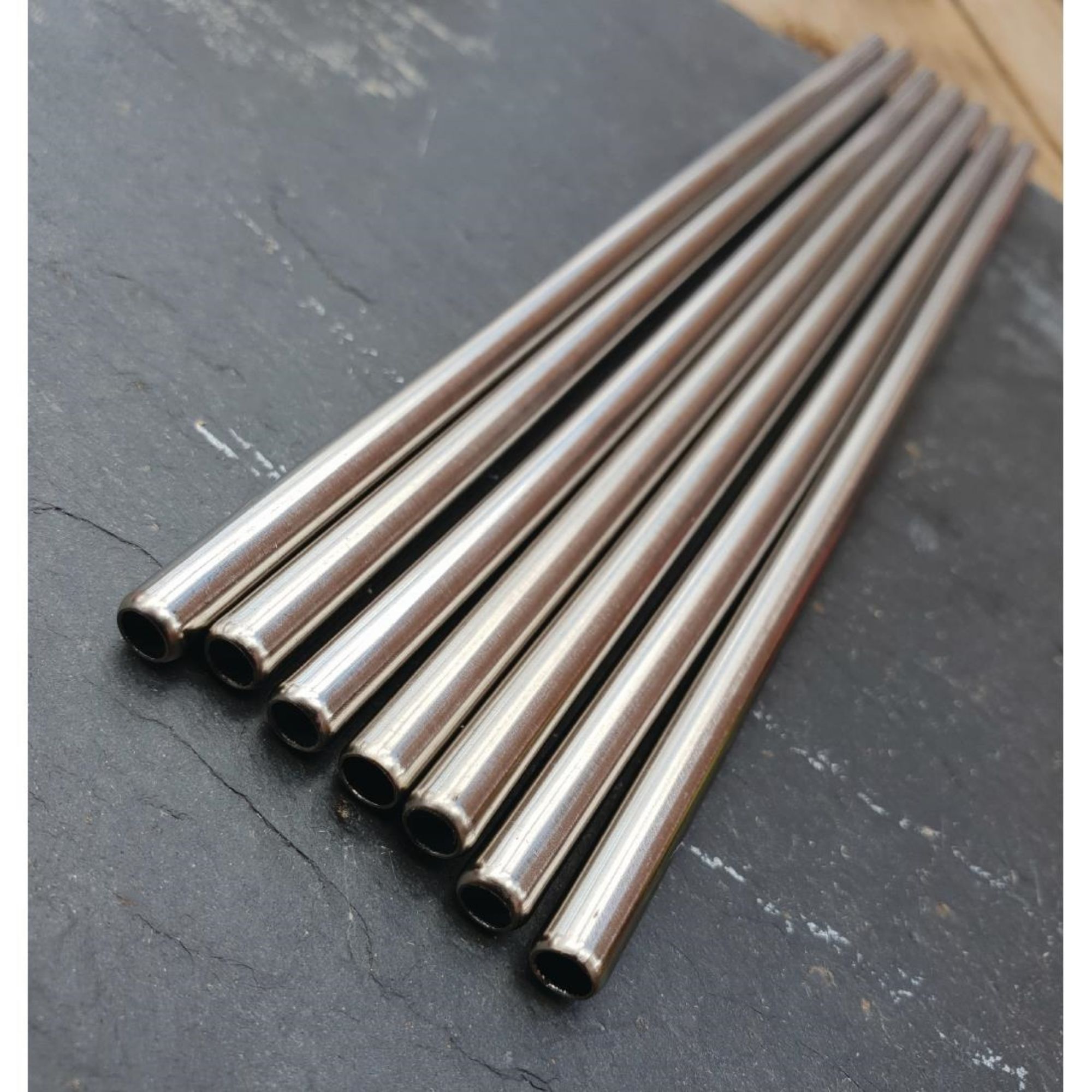 Picture of Beaumont Stainless Steel Metal Straws 8.5" (25 Pack)