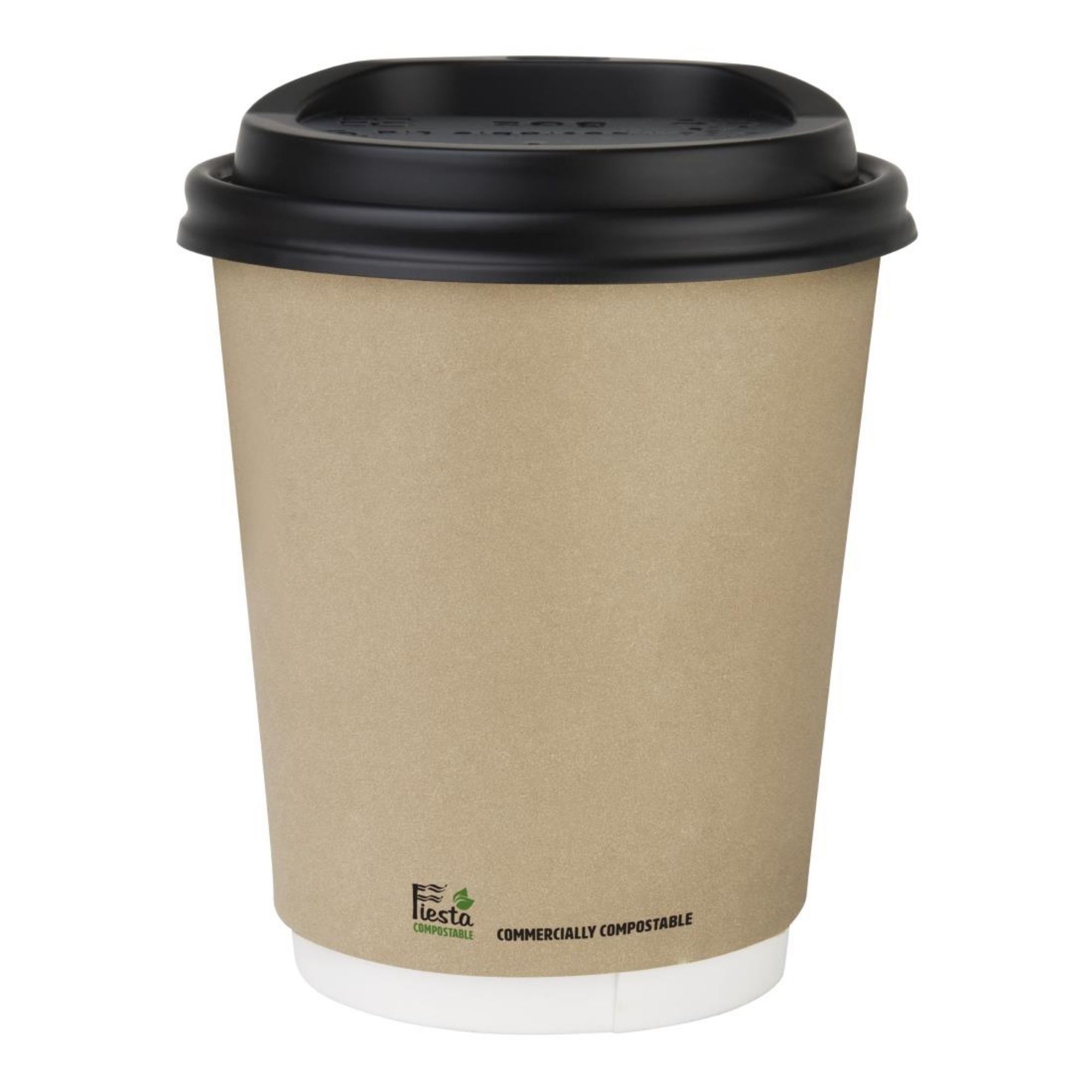 Picture of Fiesta Compostable Coffee Cups Double Wall 227ml / 8oz (25 Pack)