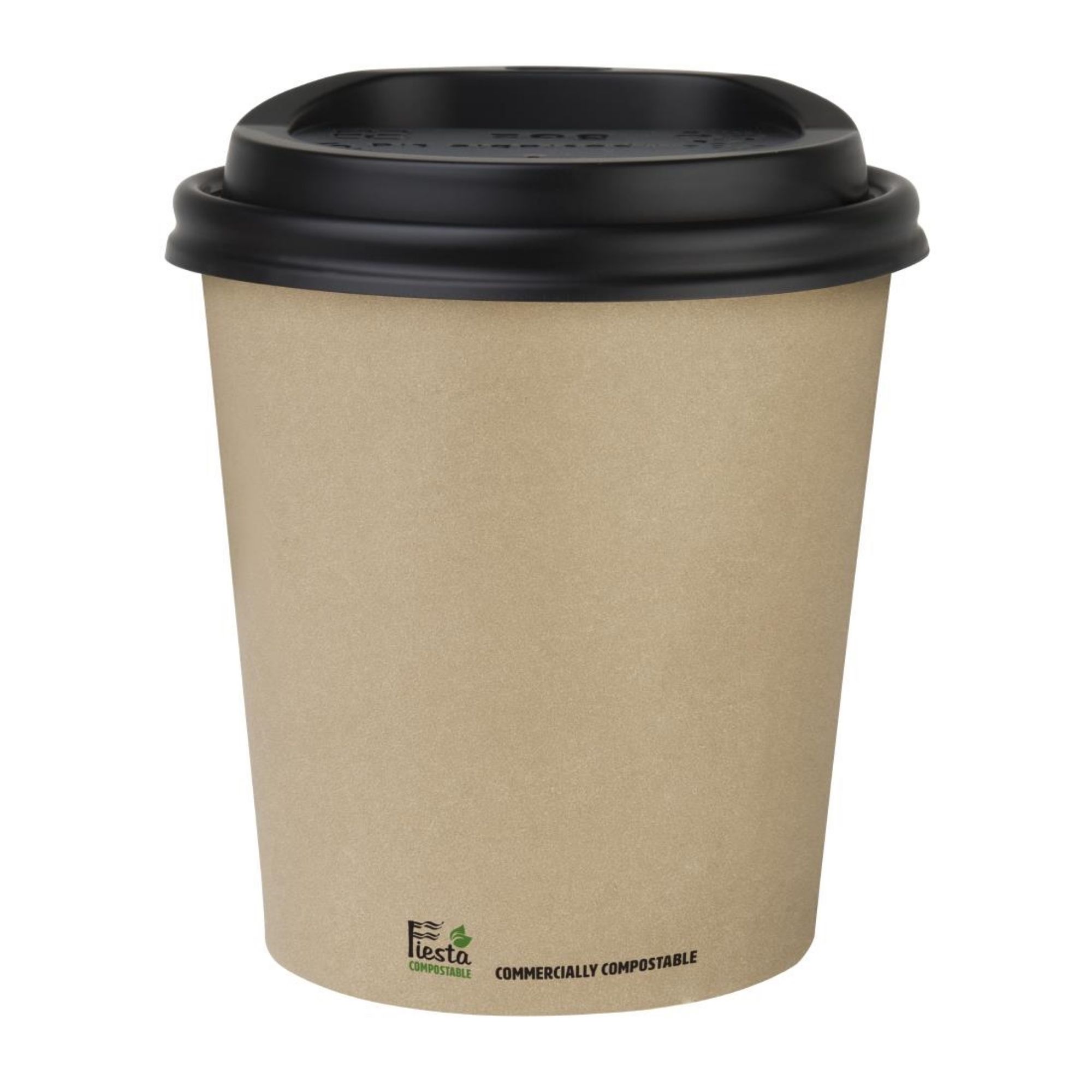 Picture of Fiesta Compostable Coffee Cups Single Wall 8oz (50 Pack)