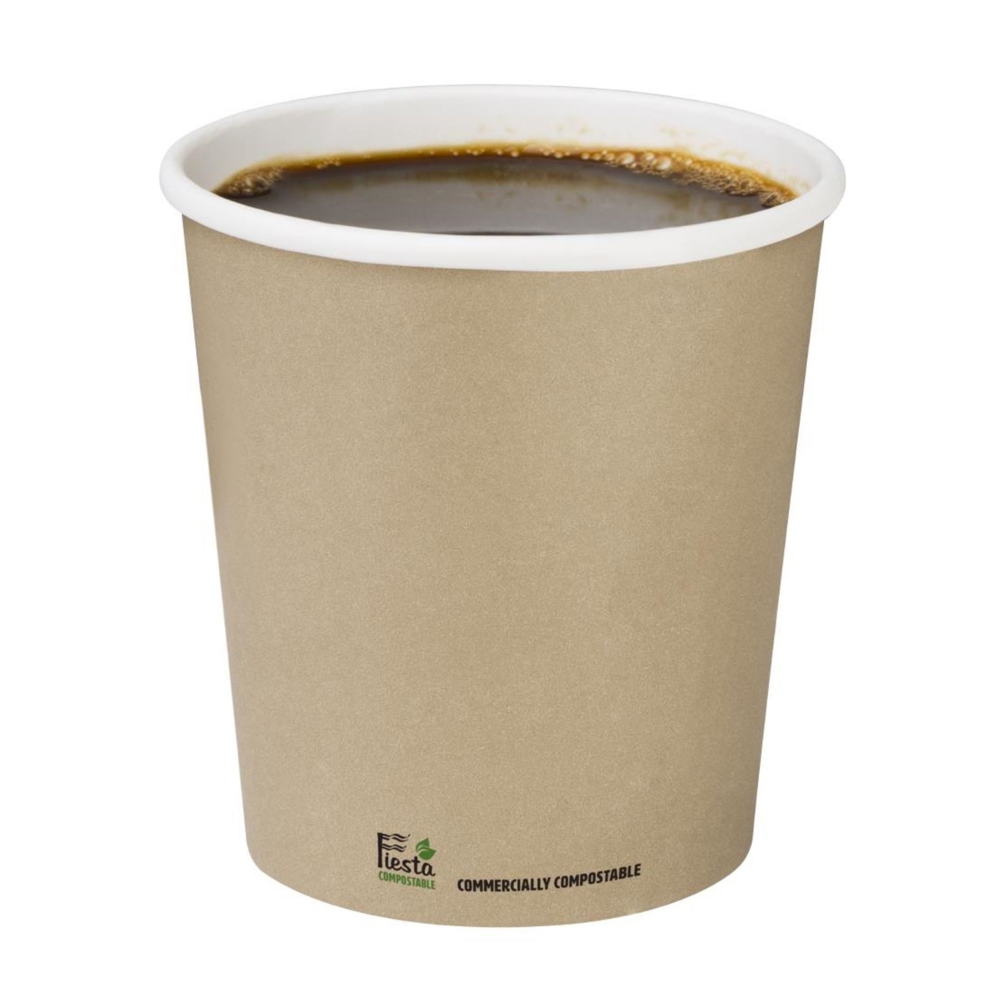 Picture of Fiesta Compostable Coffee Cups Single Wall 8oz (1000 Pack)