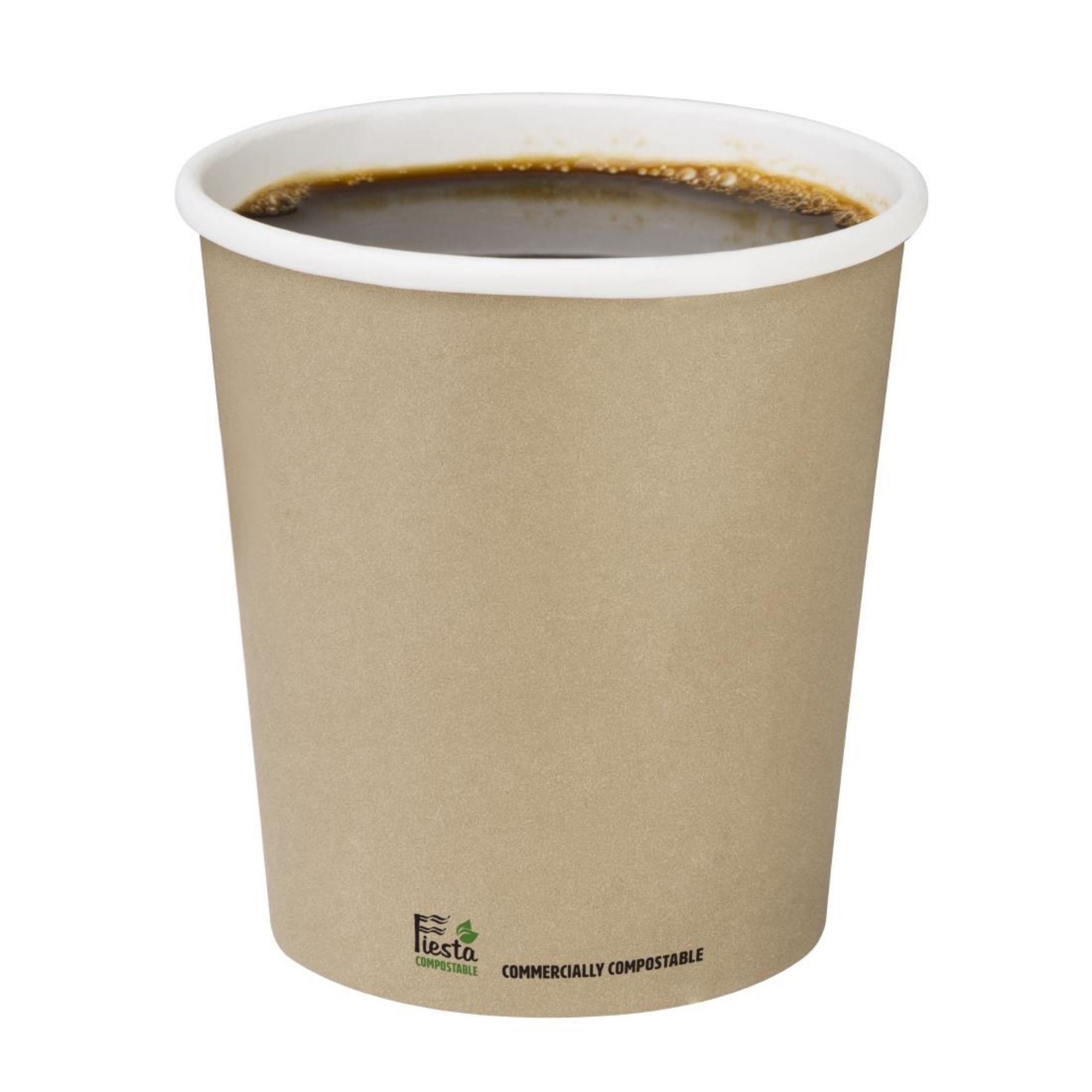 Picture of Fiesta Compostable Coffee Cups Single Wall 8oz (50 Pack)