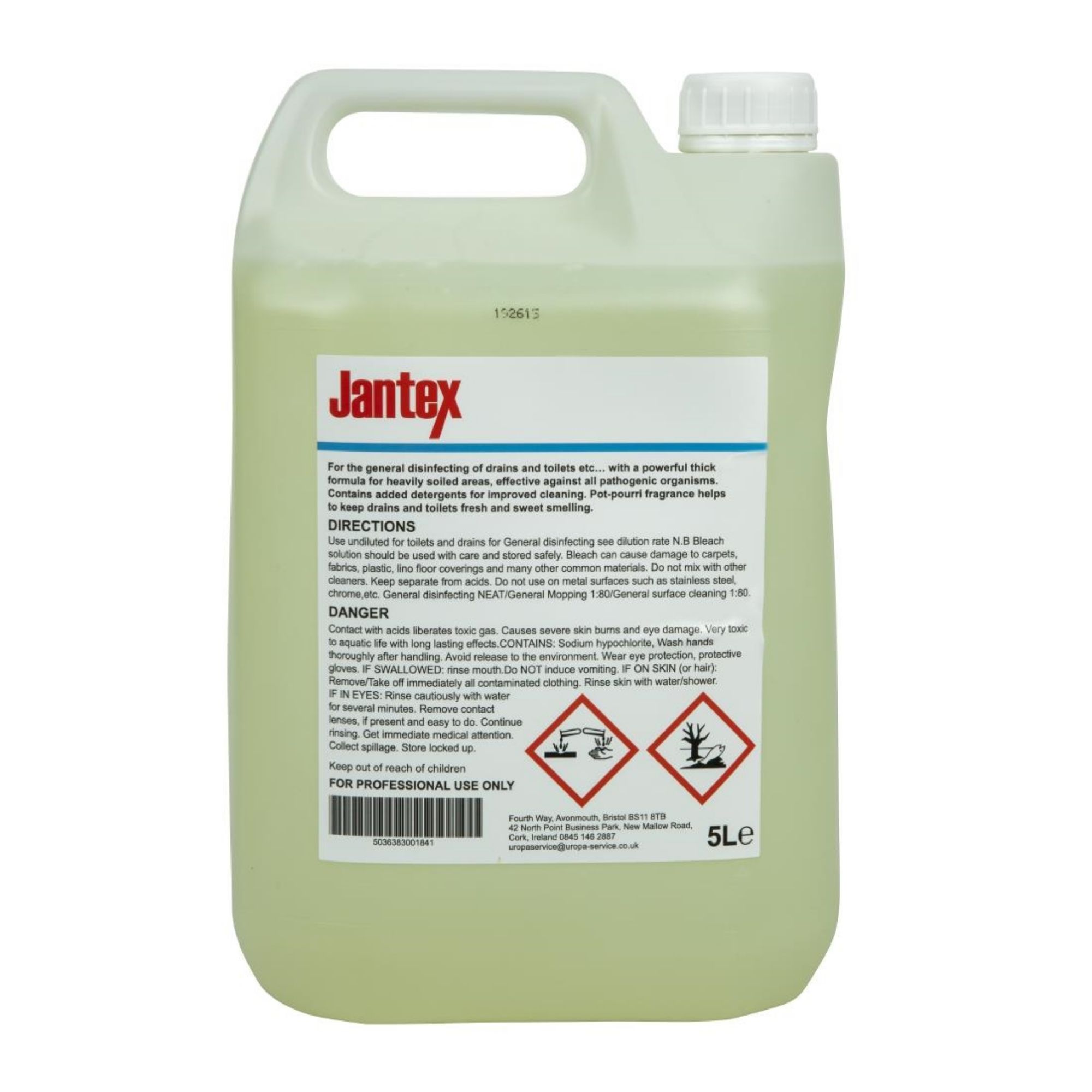 Picture of Jantex Pro Thick Bleach Concentrate 5Ltr