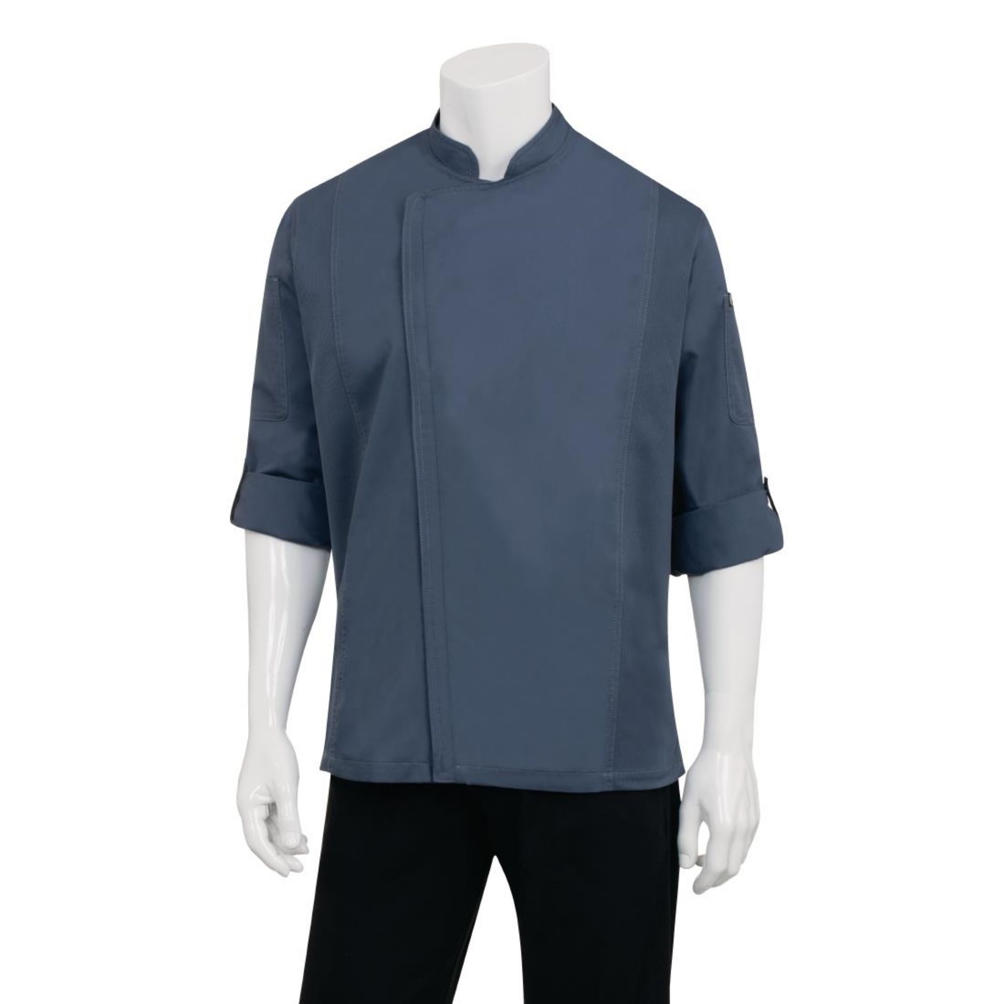 Picture of Chef Works Hartford Unisex Chef Jacket Blue L