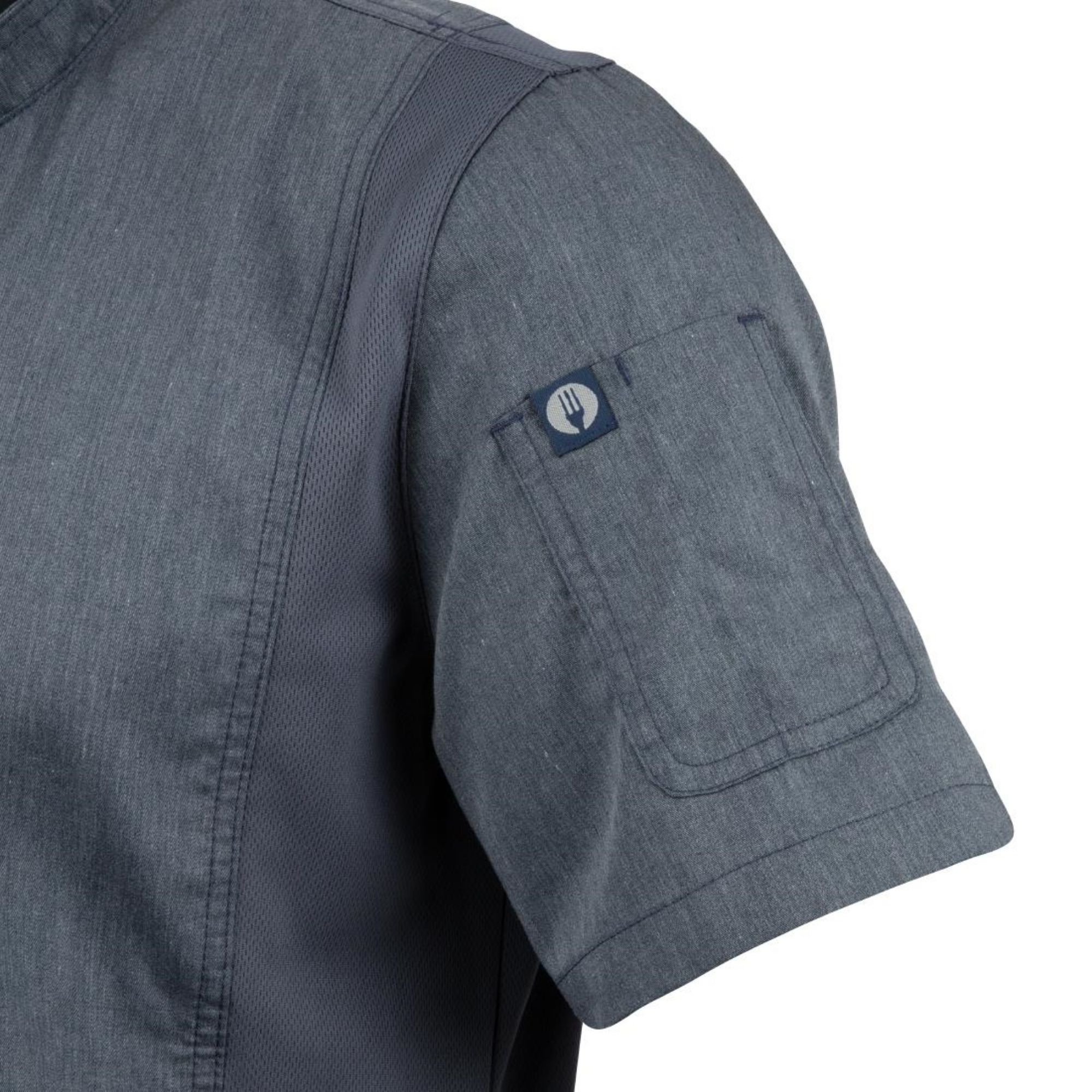 Picture of Chef Works Springfield Unisex Chef Jacket Ink Blue S