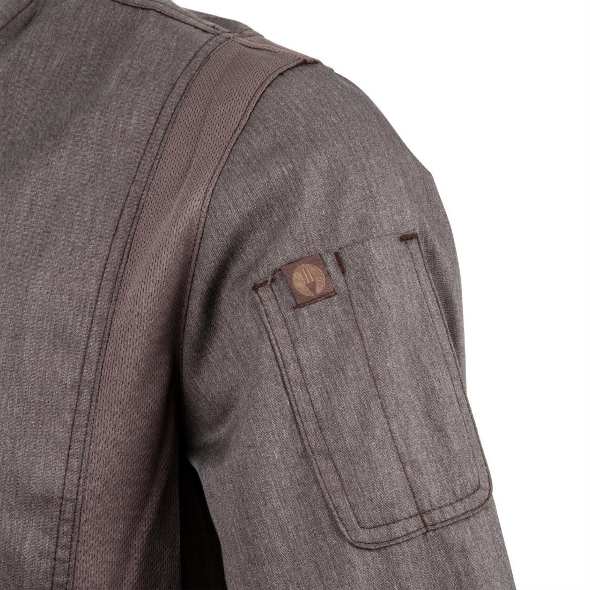 Picture of Unisex Chef Works Hartford Unisex Chef Jacket Graphite M