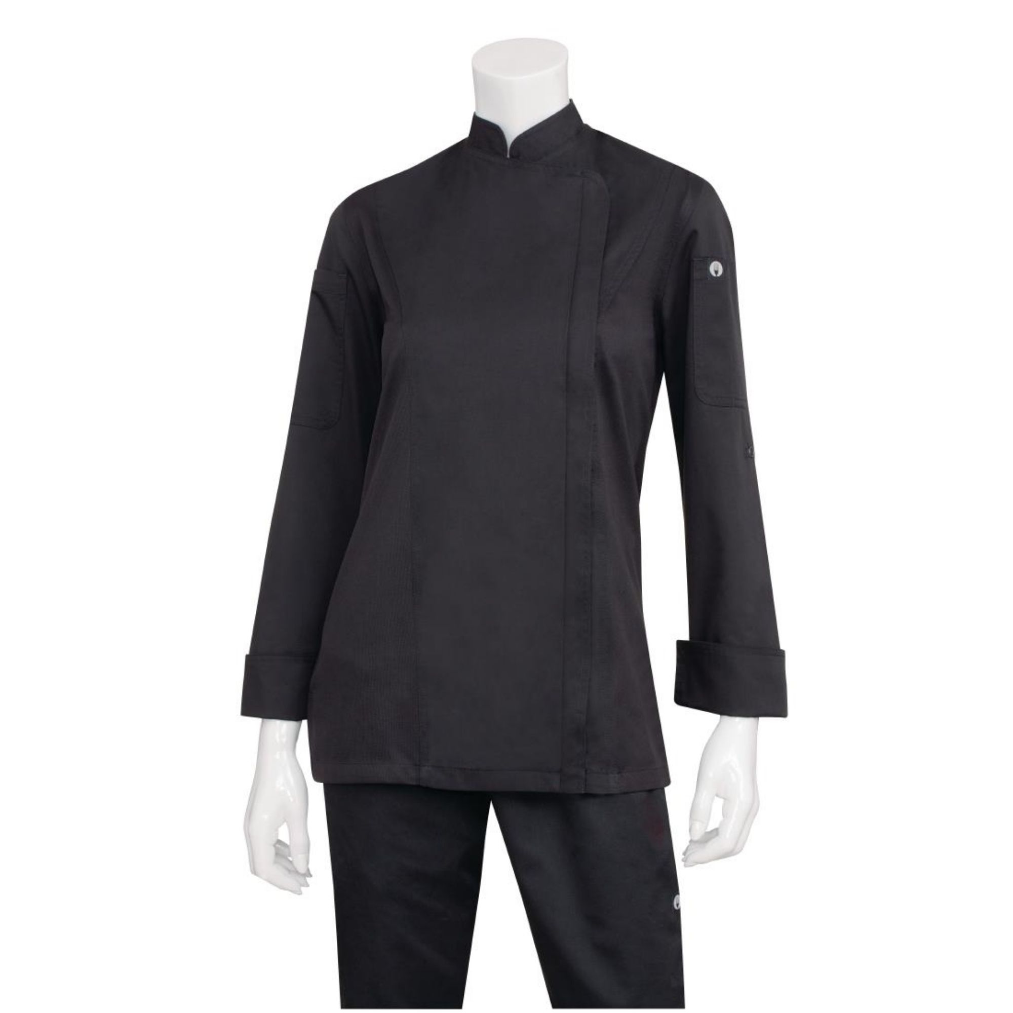 Picture of Chef Works Hartford Womens Chef Jacket Black M