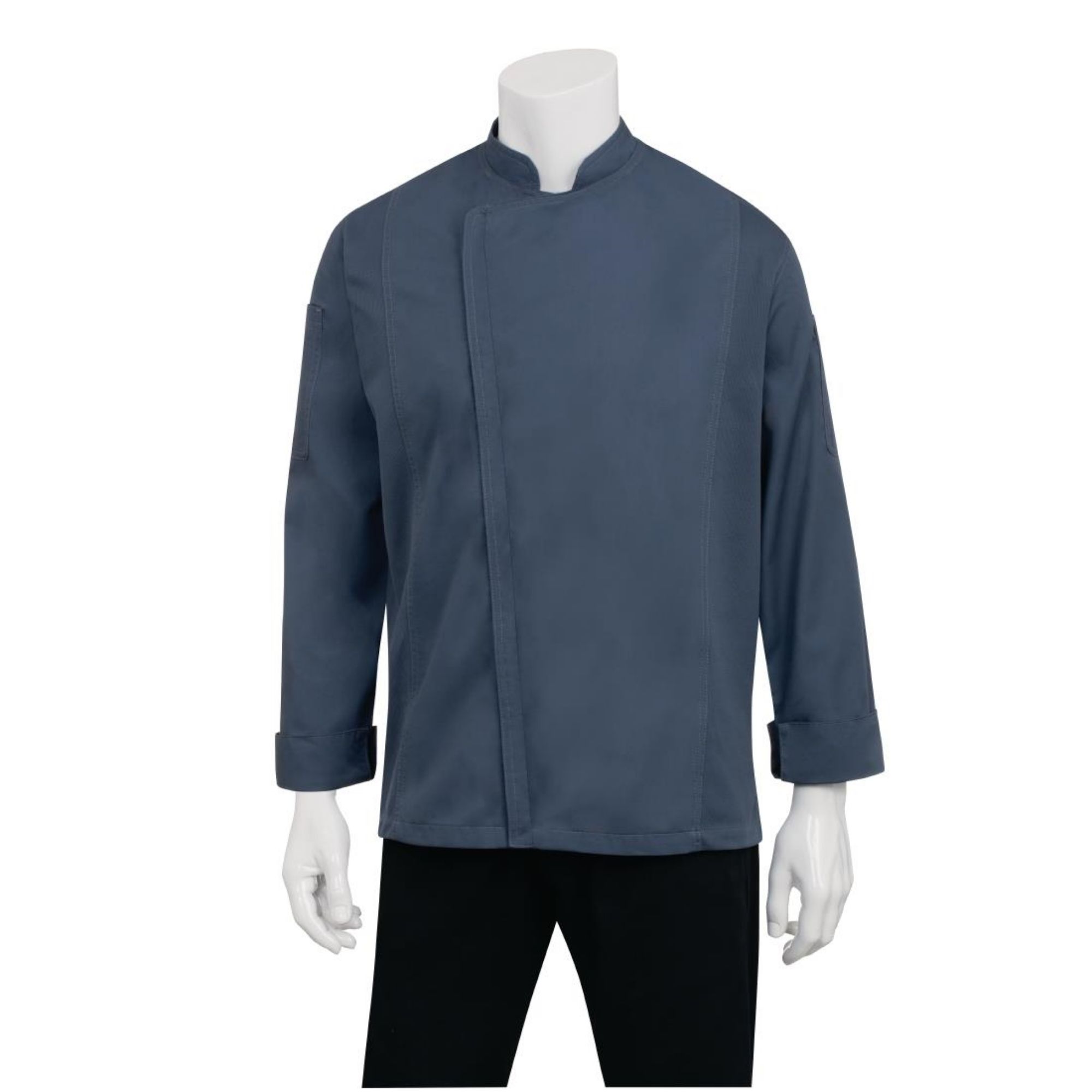 Picture of Chef Works Hartford Unisex Chef Jacket Blue XS