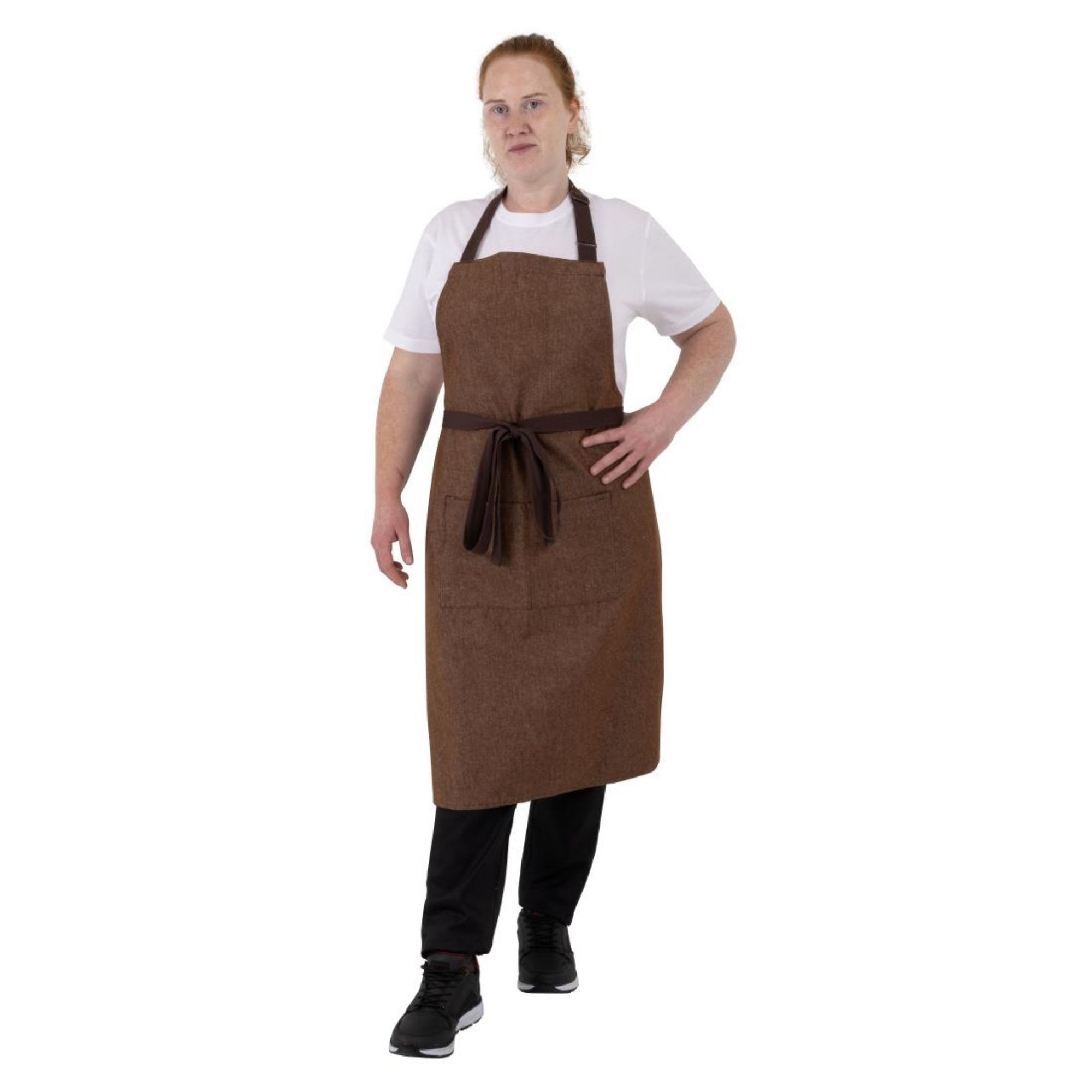 Picture of Southside Denim Bib Apron Tan