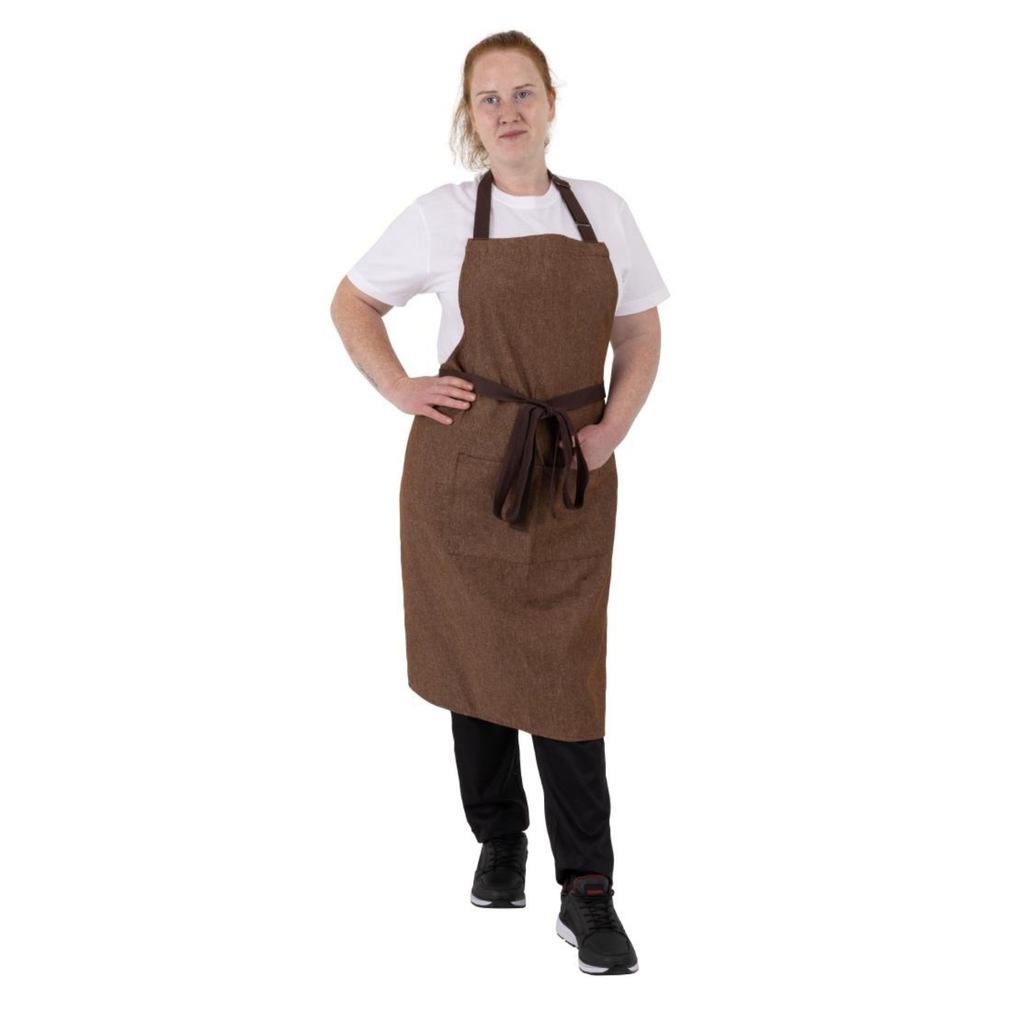 Picture of Southside Denim Bib Apron Tan
