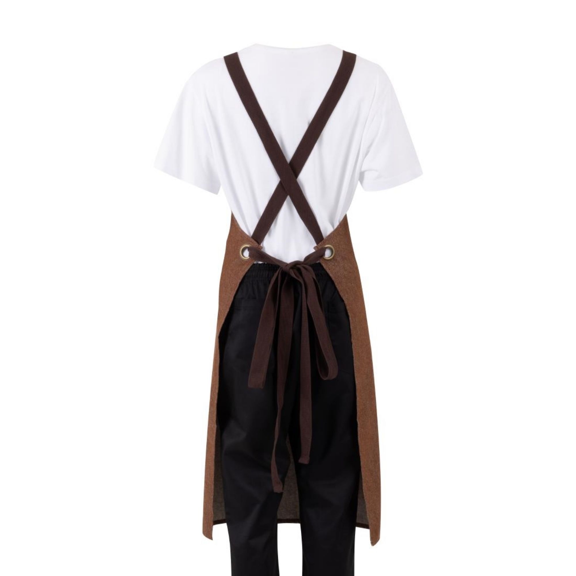 Picture of Southside Denim Cross-Back Bib Apron Tan