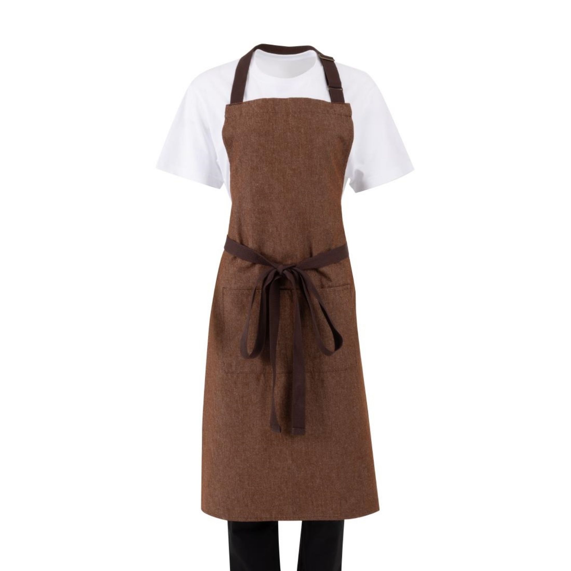 Picture of Southside Denim Bib Apron Tan