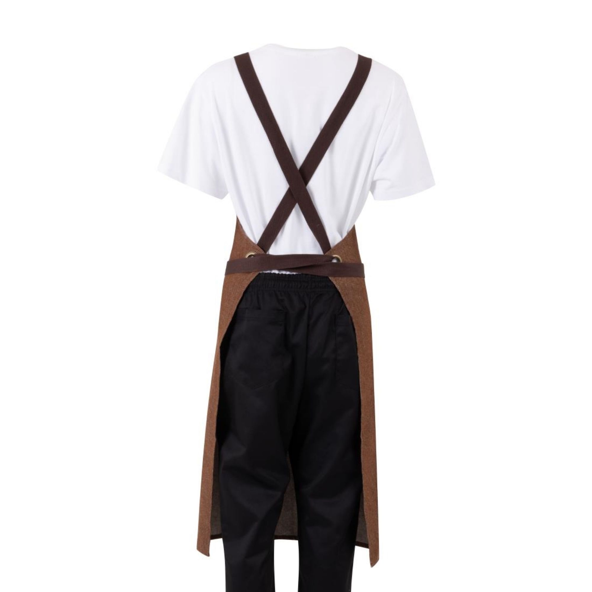 Picture of Southside Denim Cross-Back Bib Apron Tan