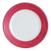 Picture of Arcoroc Brush Soup Plates Cherry Red 225mm (12 Pack)