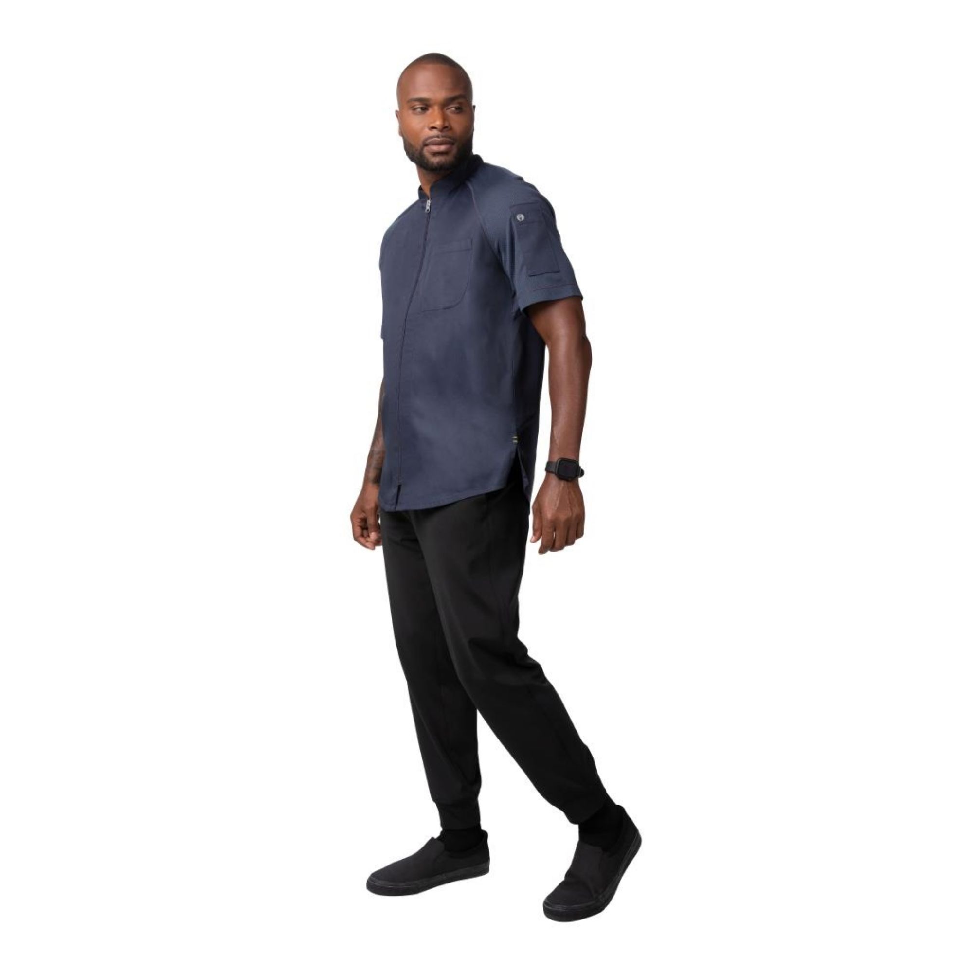 Picture of Chef Works Arcadia Recycled Unisex Chef Jacket Grey M