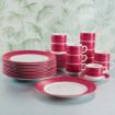 Picture of Arcoroc Brush Soup Plates Cherry Red 225mm (12 Pack)