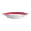 Picture of Arcoroc Brush Soup Plates Cherry Red 225mm (12 Pack)