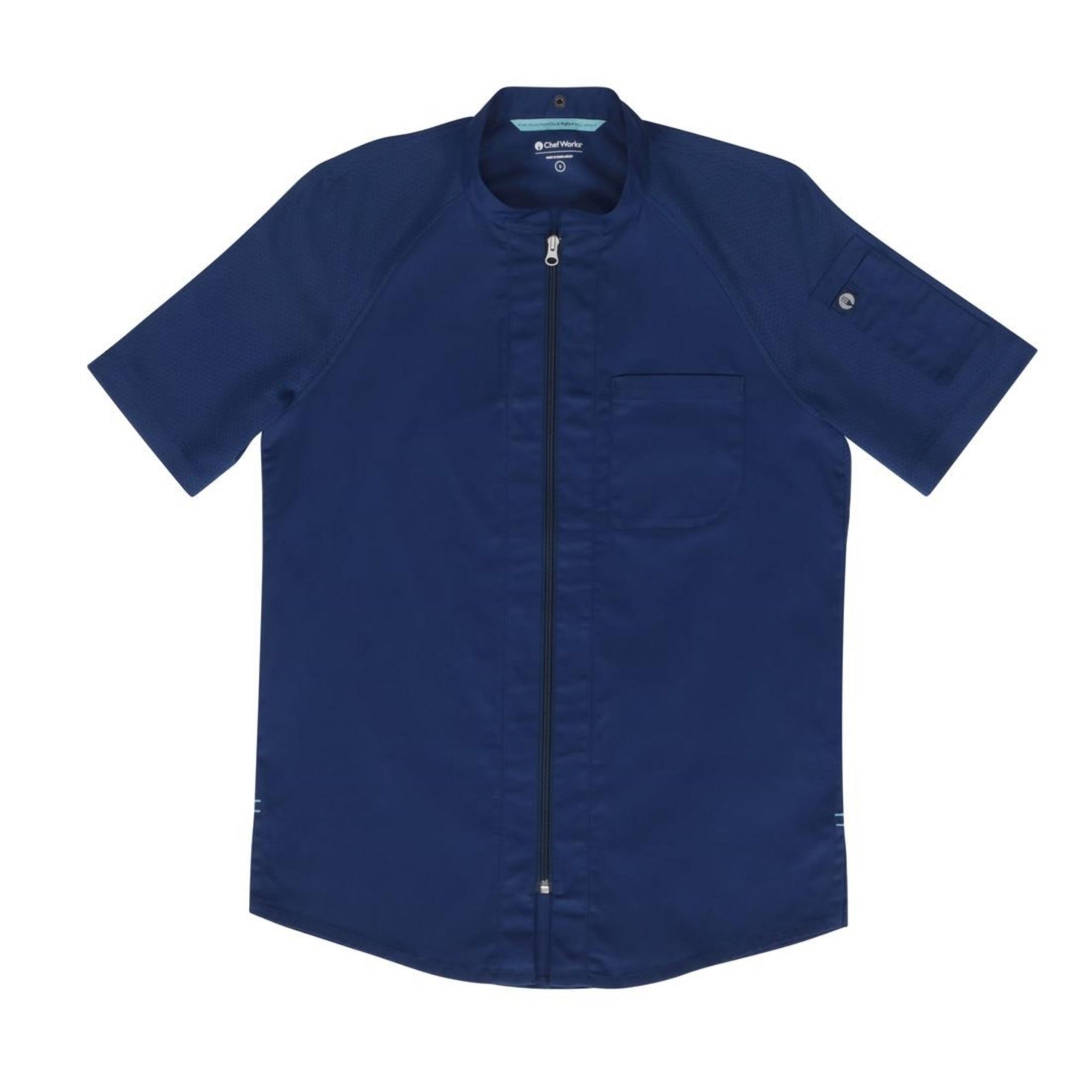 Picture of Chef Works Arcadia Sustainable Unisex Chef Jacket Ocean Blue 2XL