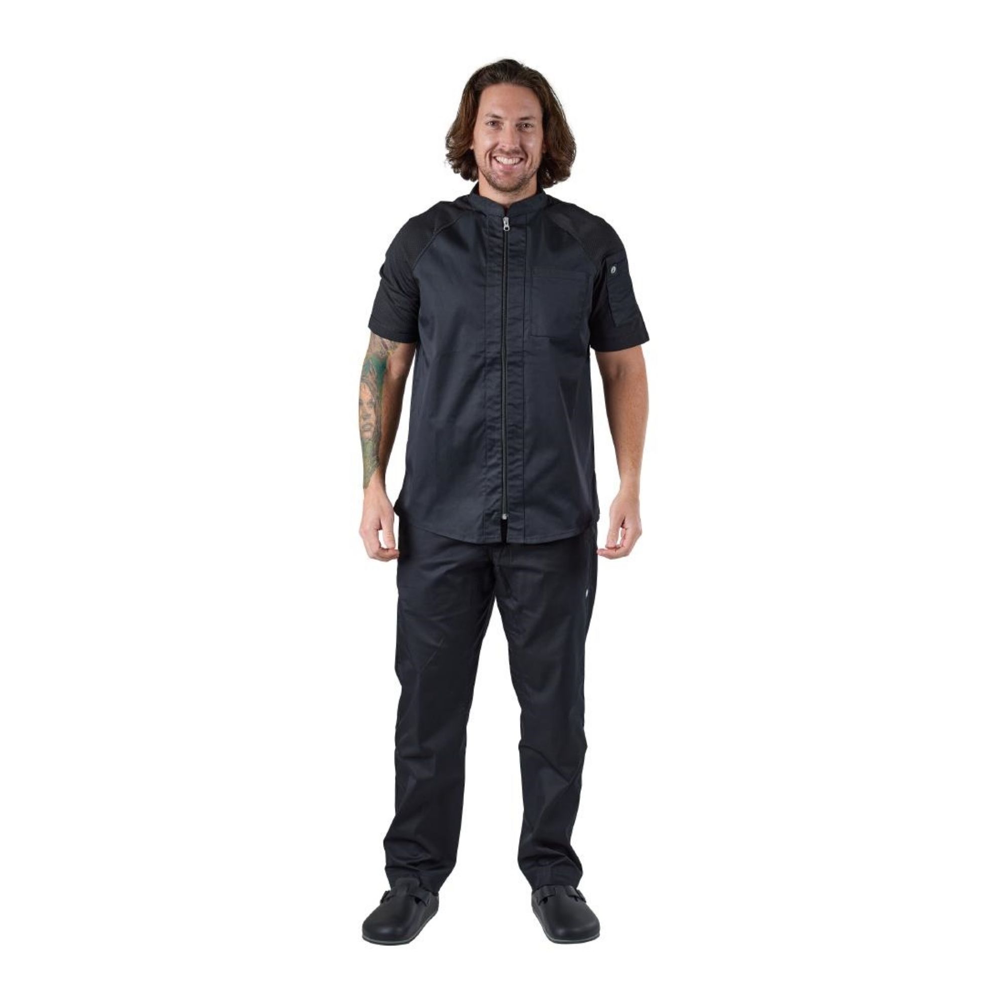 Picture of Chef Works Arcadia Sustainable Unisex Chef Jacket Black XL