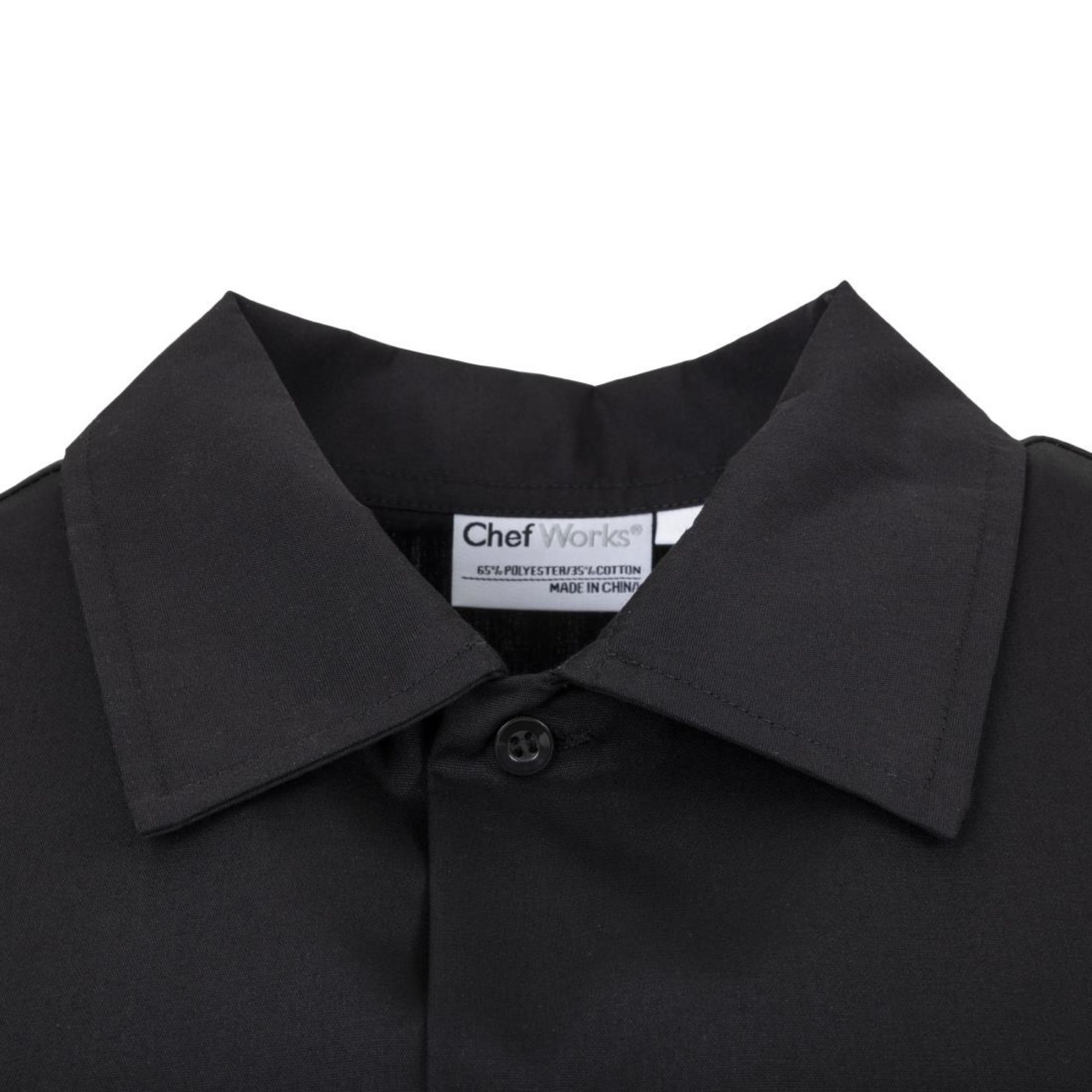 Picture of Chef Works Unisex Cool Vent Chefs Shirt Black 2XL